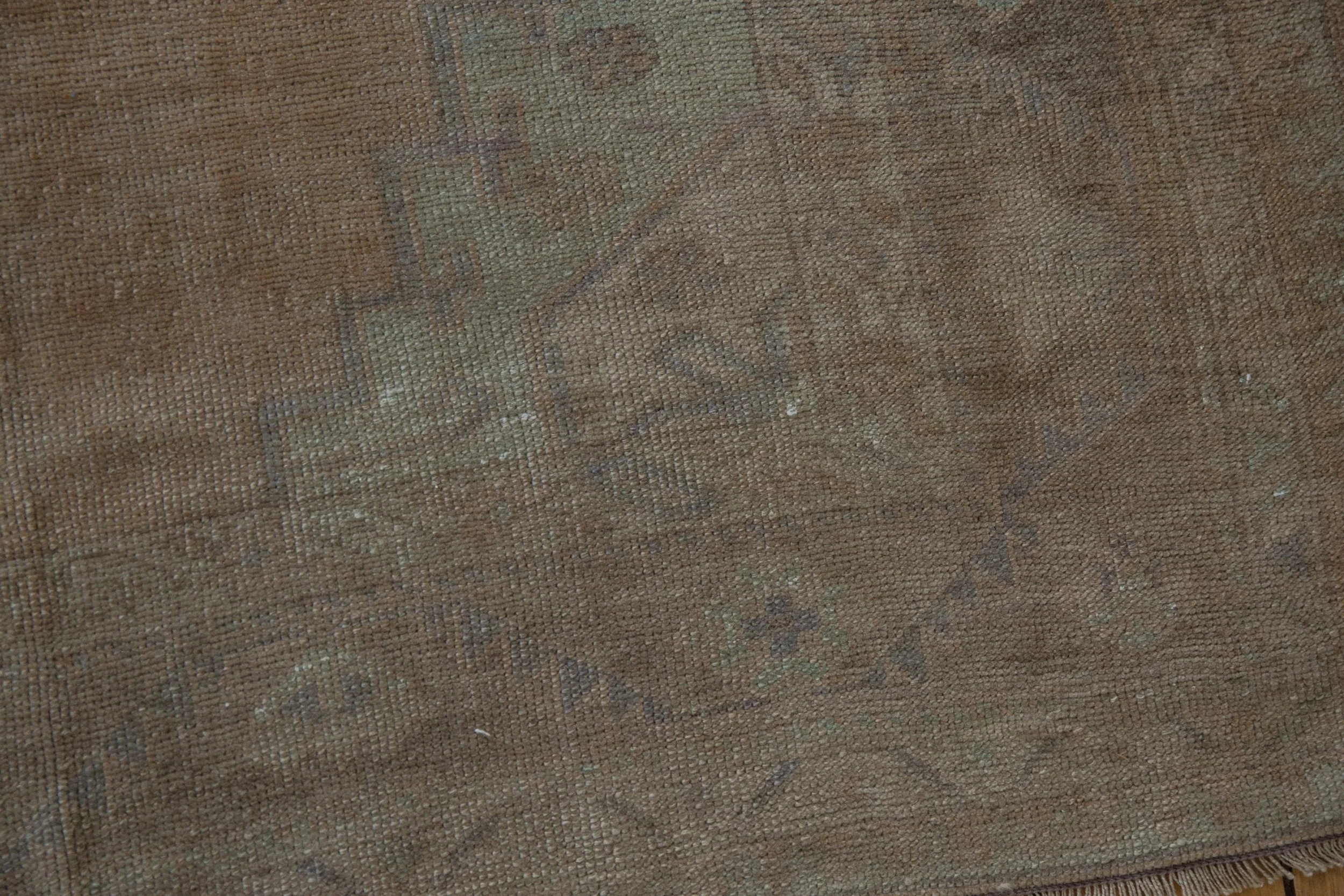 5x12.5 Vintage Distressed Oushak Rug Runner - Image 8