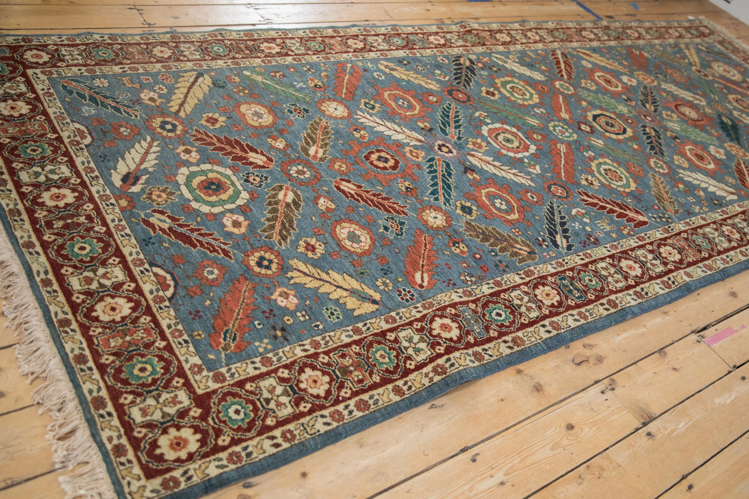 5x12 Vintage Armenian Veramin Design Rug Runner - Image 11