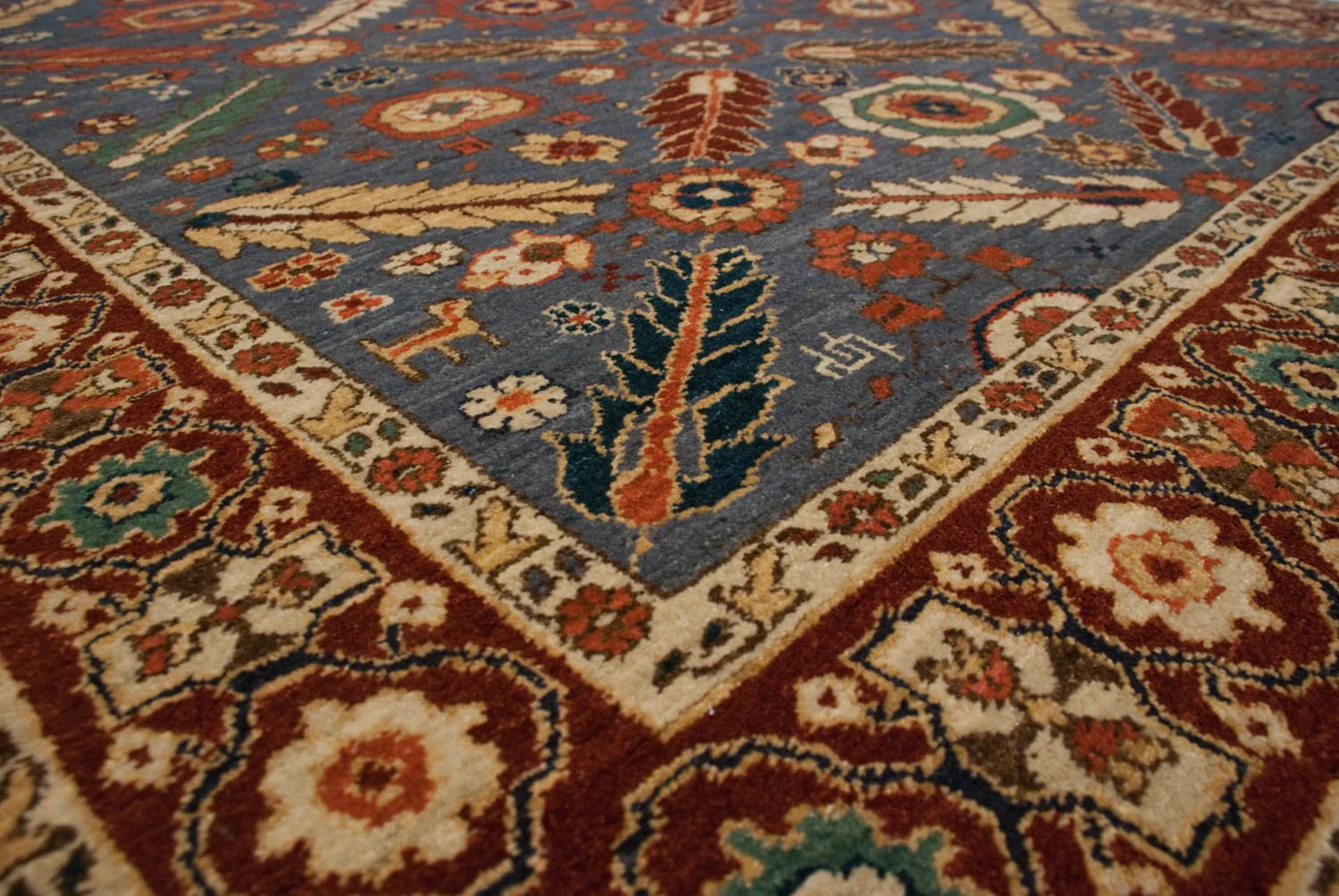 5x12 Vintage Armenian Veramin Design Rug Runner - Image 3