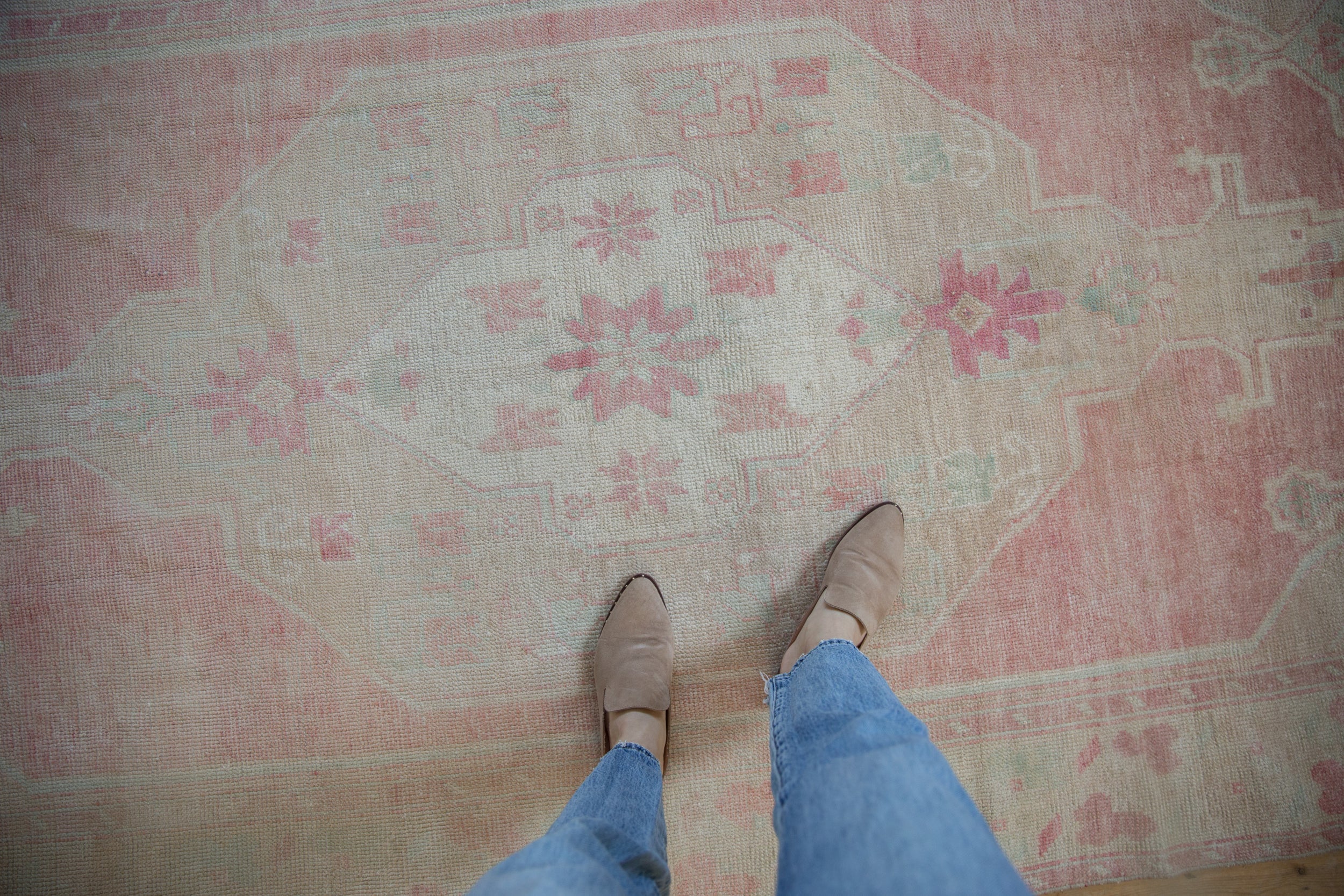 5x12 Vintage Distressed Oushak Rug Runner - Image 2