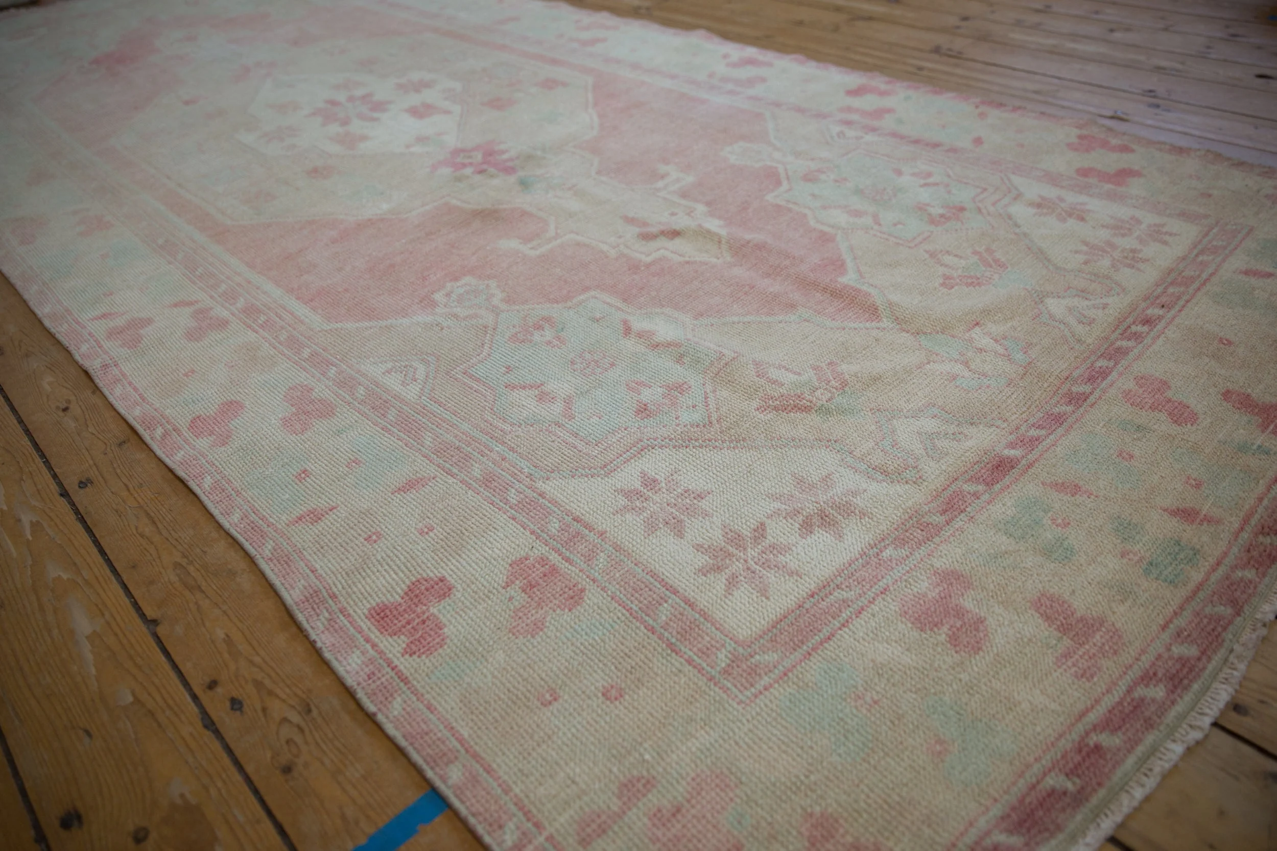 5x12 Vintage Distressed Oushak Rug Runner - Image 4