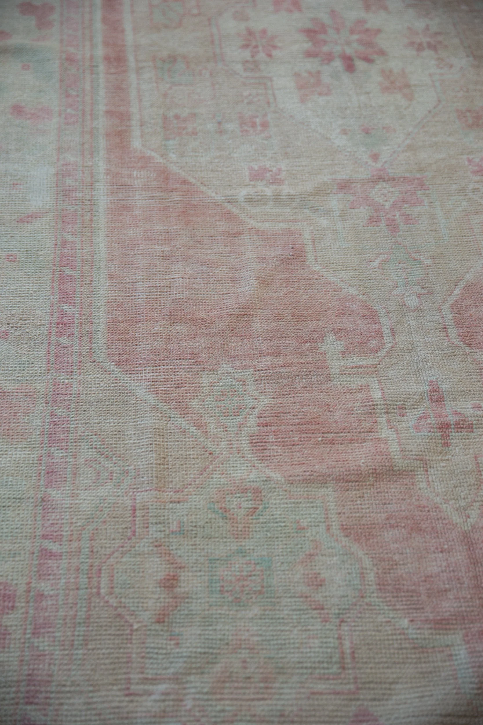 5x12 Vintage Distressed Oushak Rug Runner - Image 9