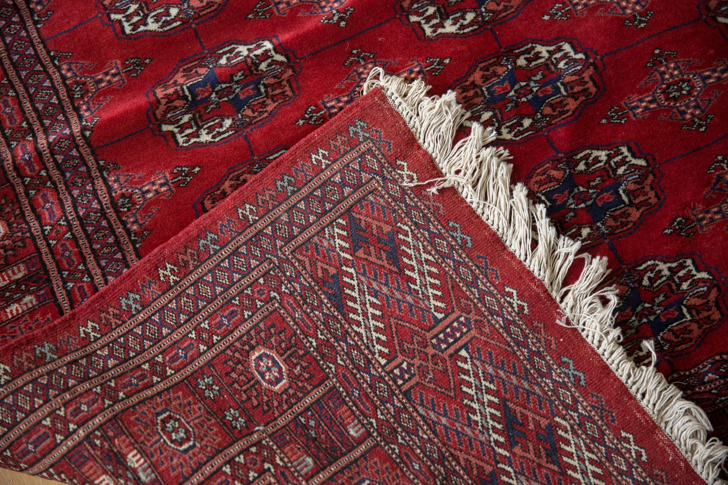 5x12 Vintage Fine Bokhara Rug Runner - Image 10