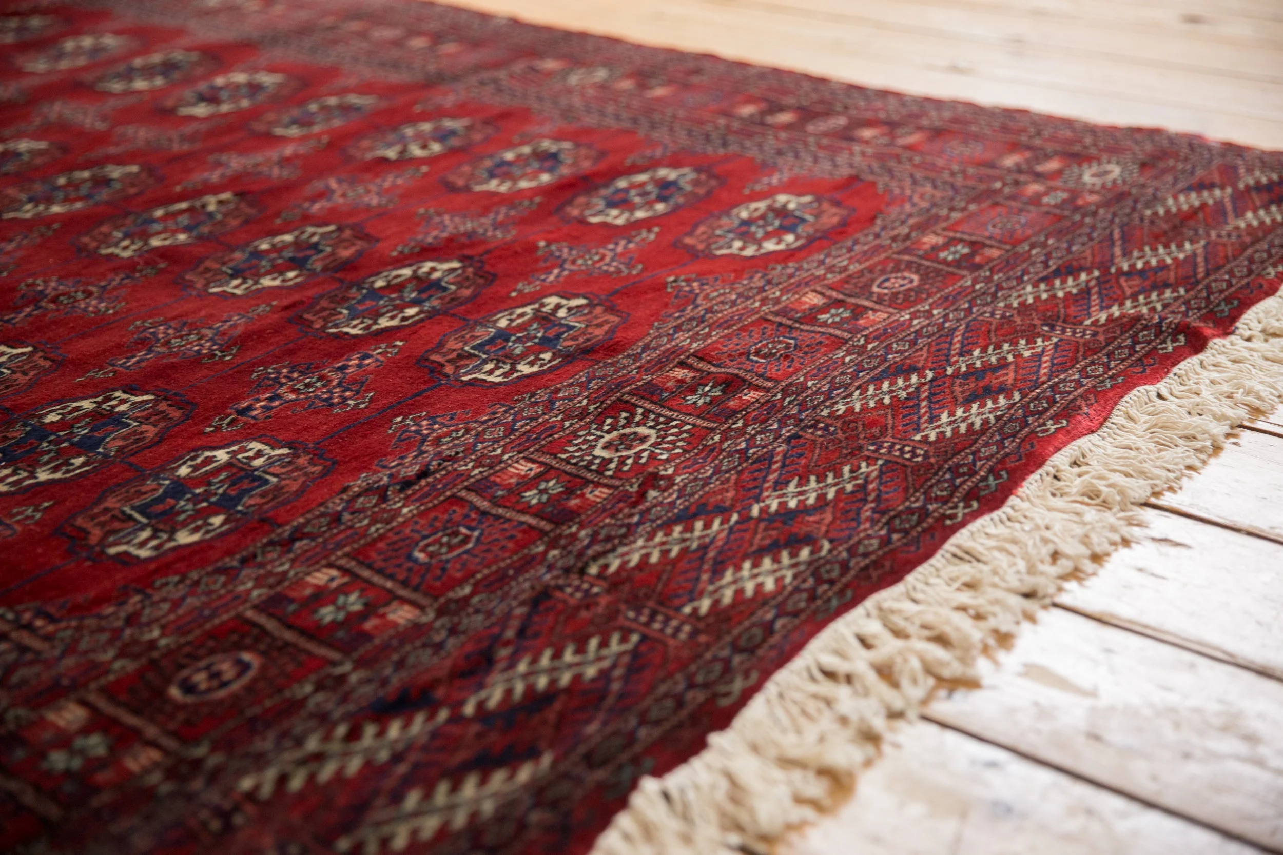 5x12 Vintage Fine Bokhara Rug Runner - Image 4