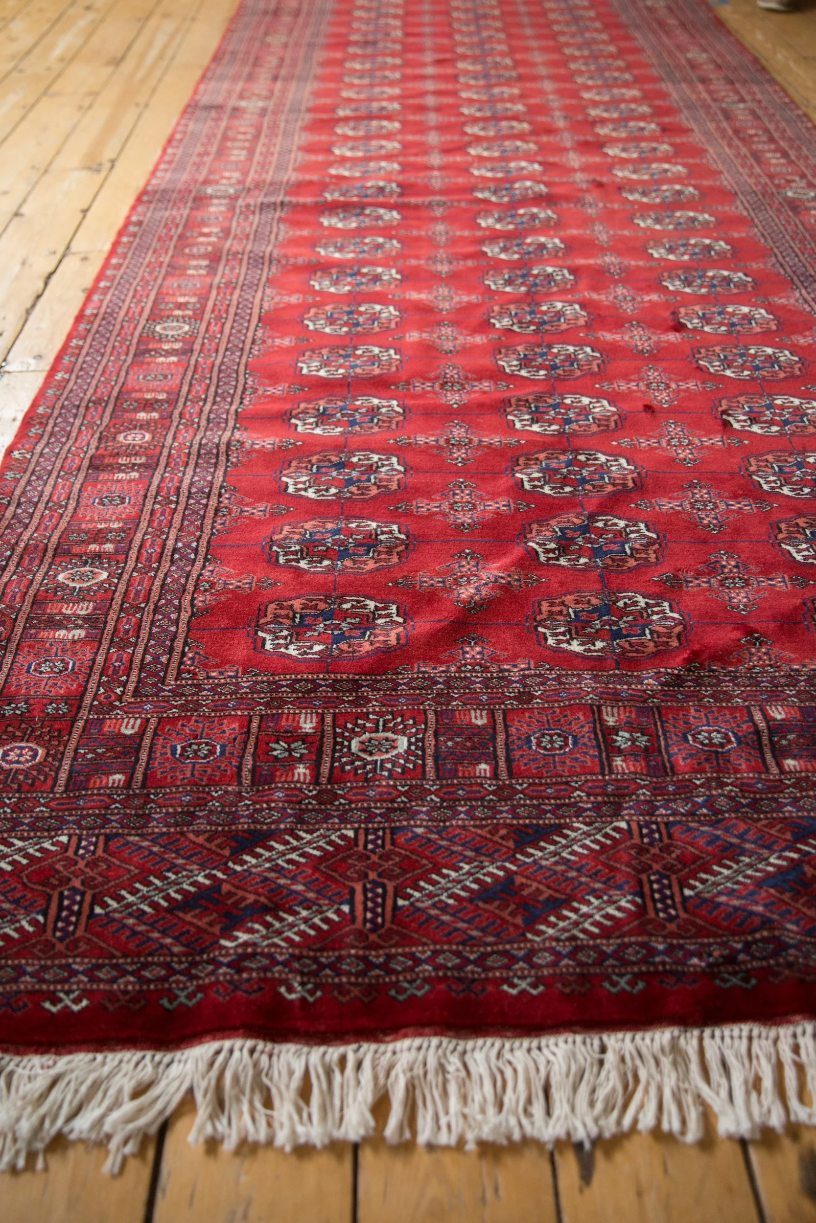 5x12 Vintage Fine Bokhara Rug Runner - Image 6
