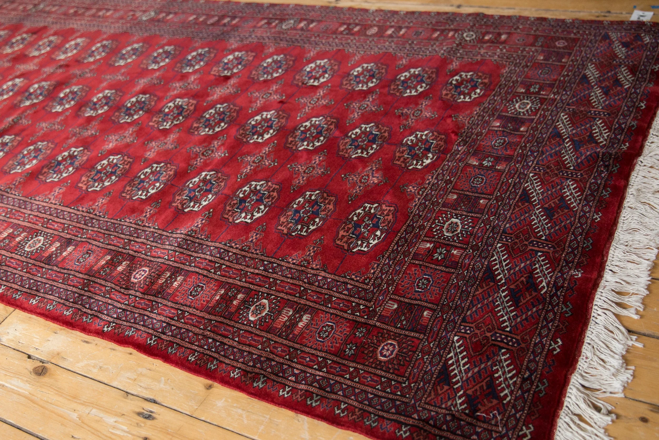 5x12 Vintage Fine Bokhara Rug Runner - Image 8
