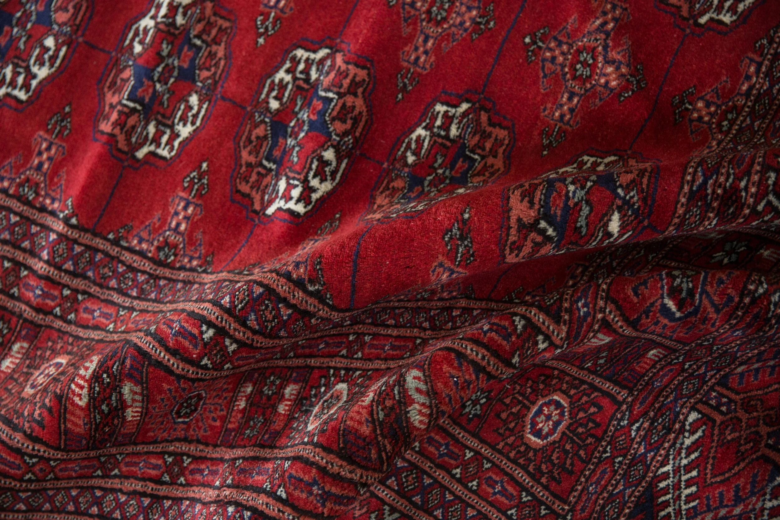 5x12 Vintage Fine Bokhara Rug Runner - Image 9