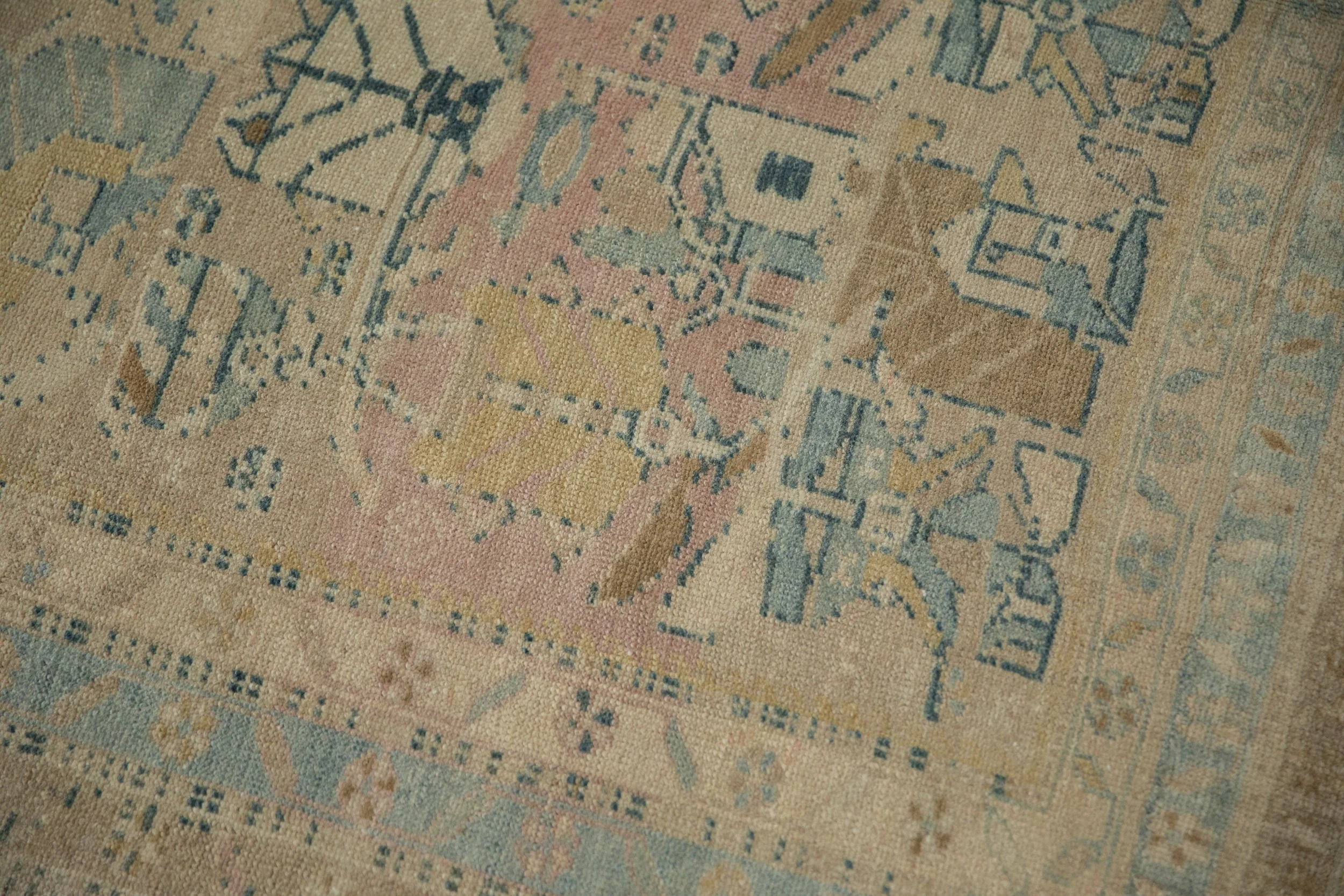 5x13.5 Vintage Distressed Northwest Persian Rug Runner - Image 10