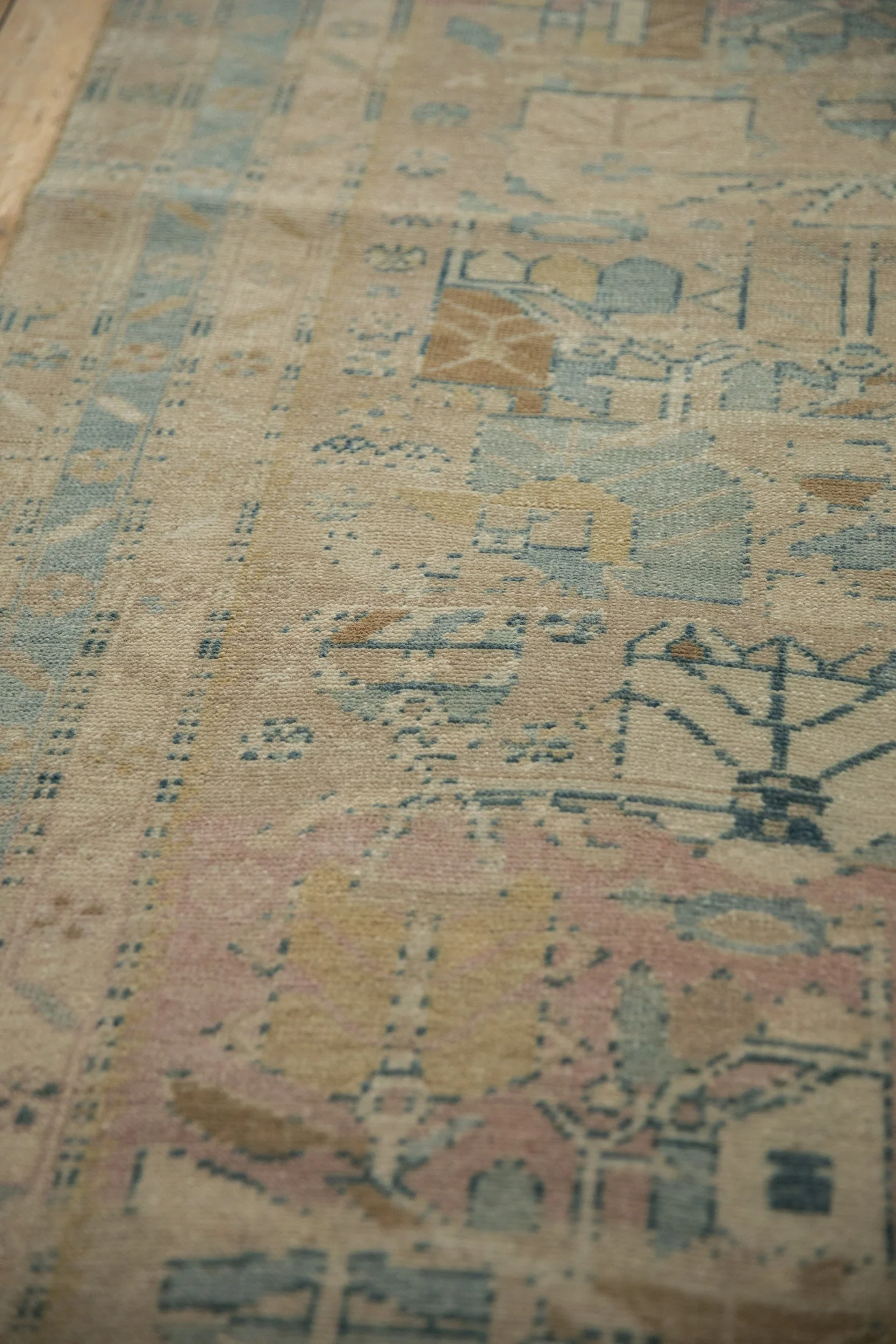 5x13.5 Vintage Distressed Northwest Persian Rug Runner - Image 9