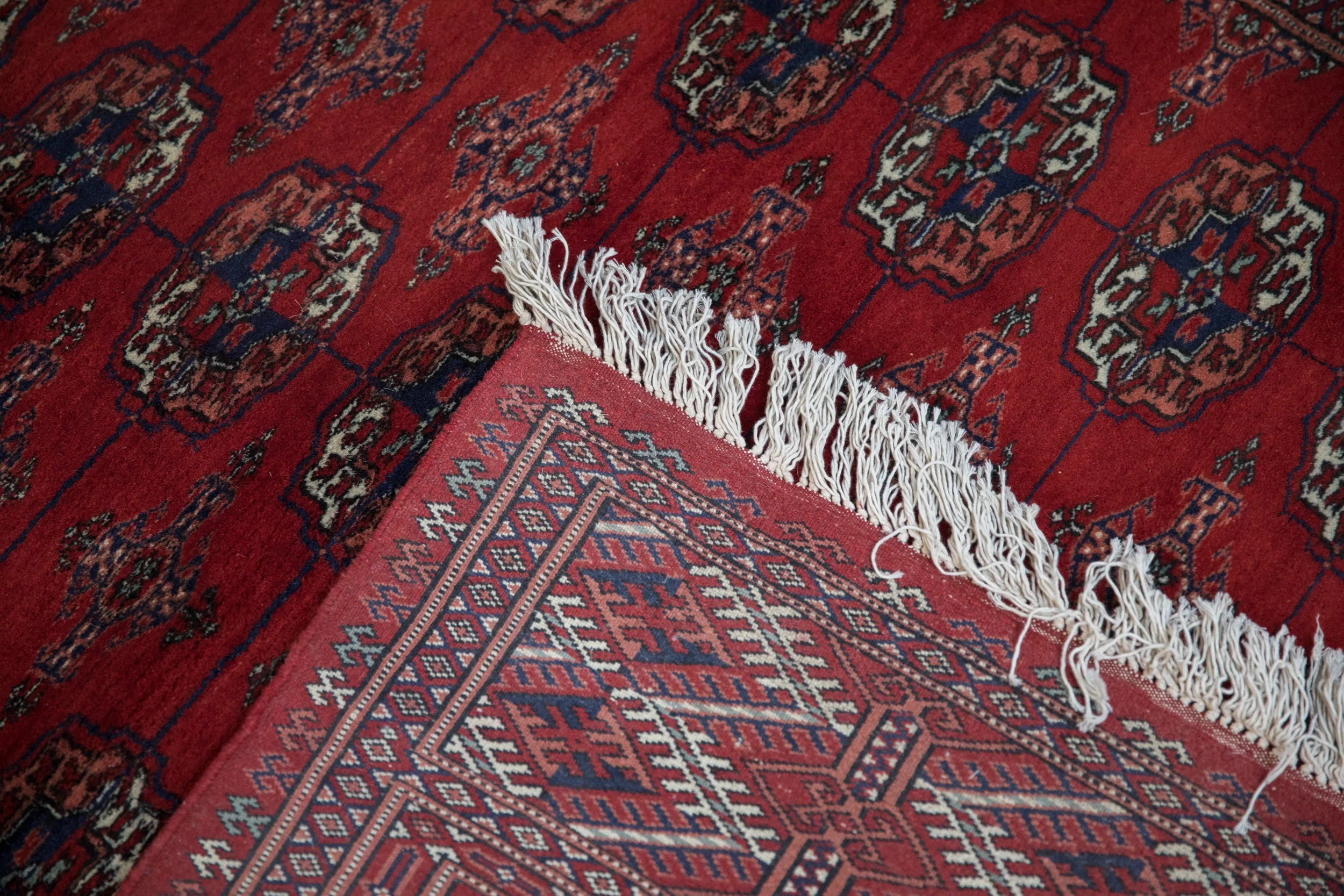 5x14 Vintage Fine Bokhara Rug Runner - Image 12