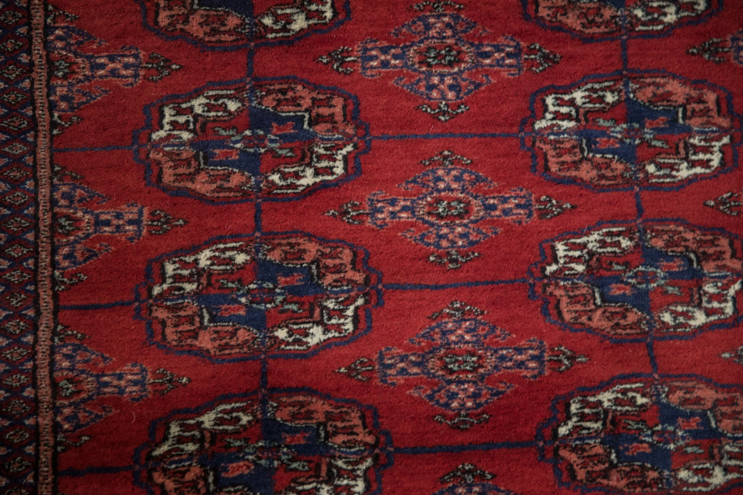 5x14 Vintage Fine Bokhara Rug Runner - Image 13