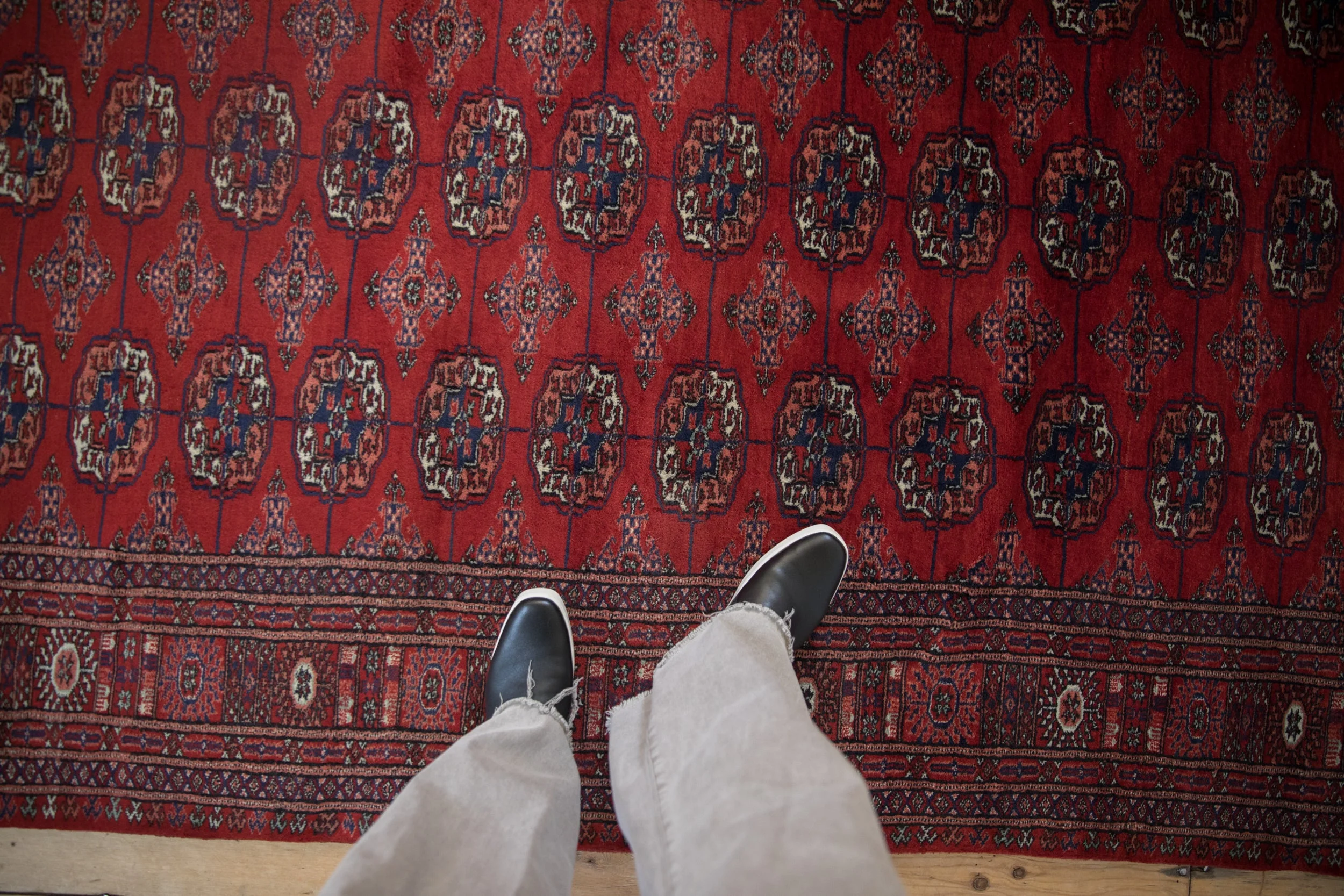 5x14 Vintage Fine Bokhara Rug Runner - Image 2