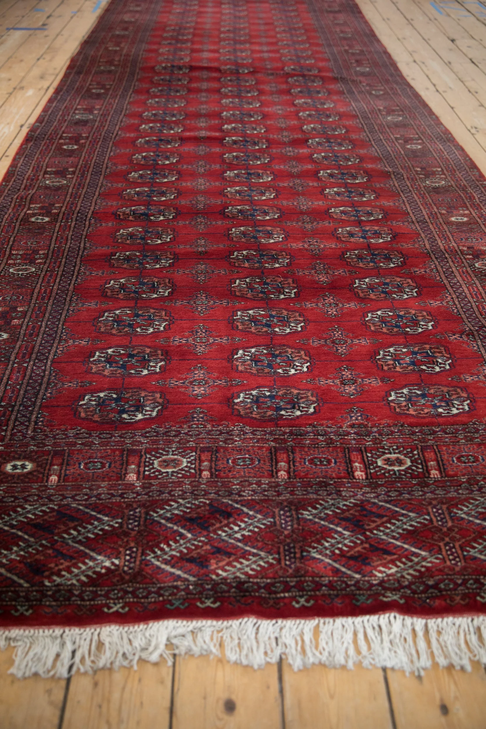 5x14 Vintage Fine Bokhara Rug Runner - Image 5