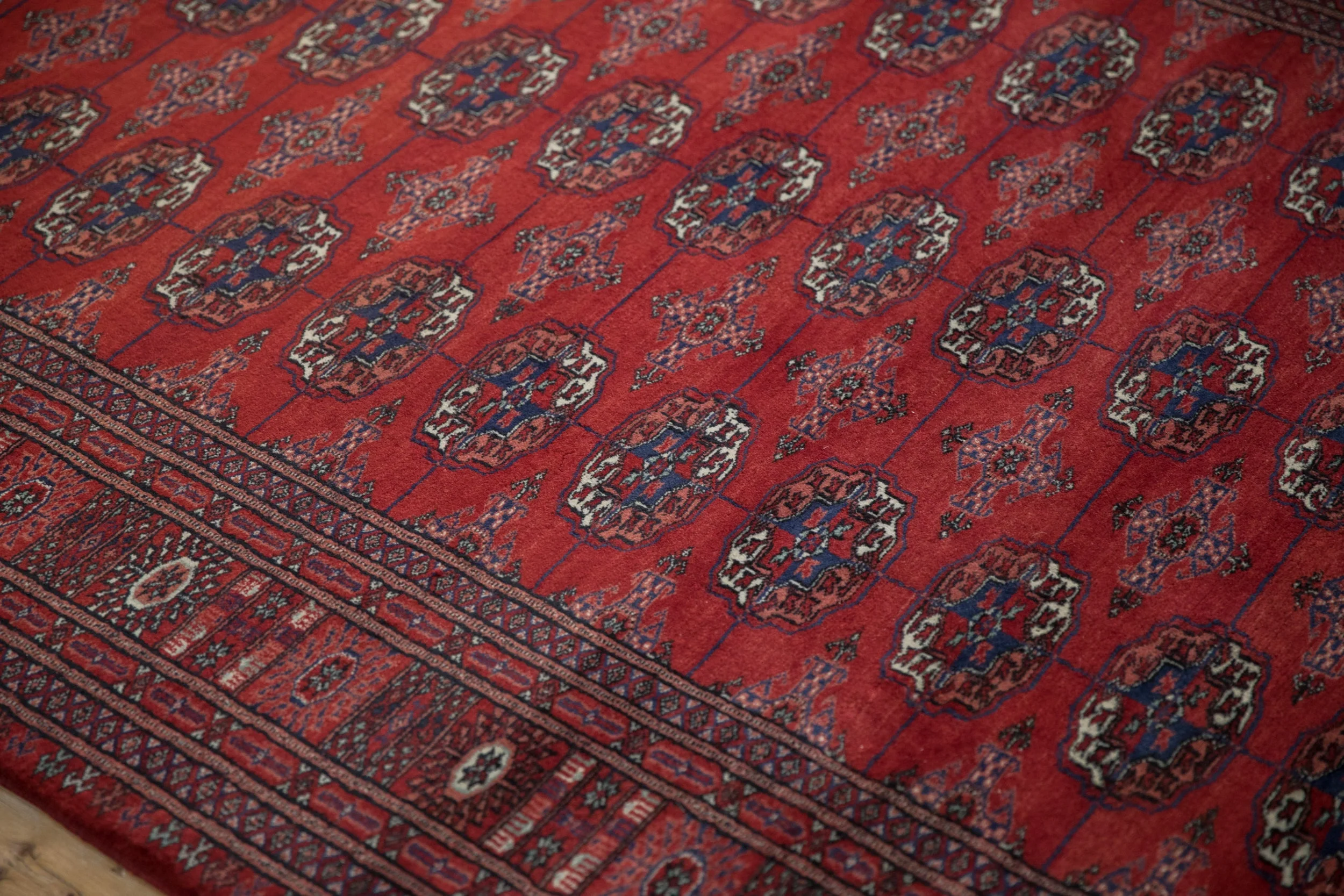 5x14 Vintage Fine Bokhara Rug Runner - Image 8