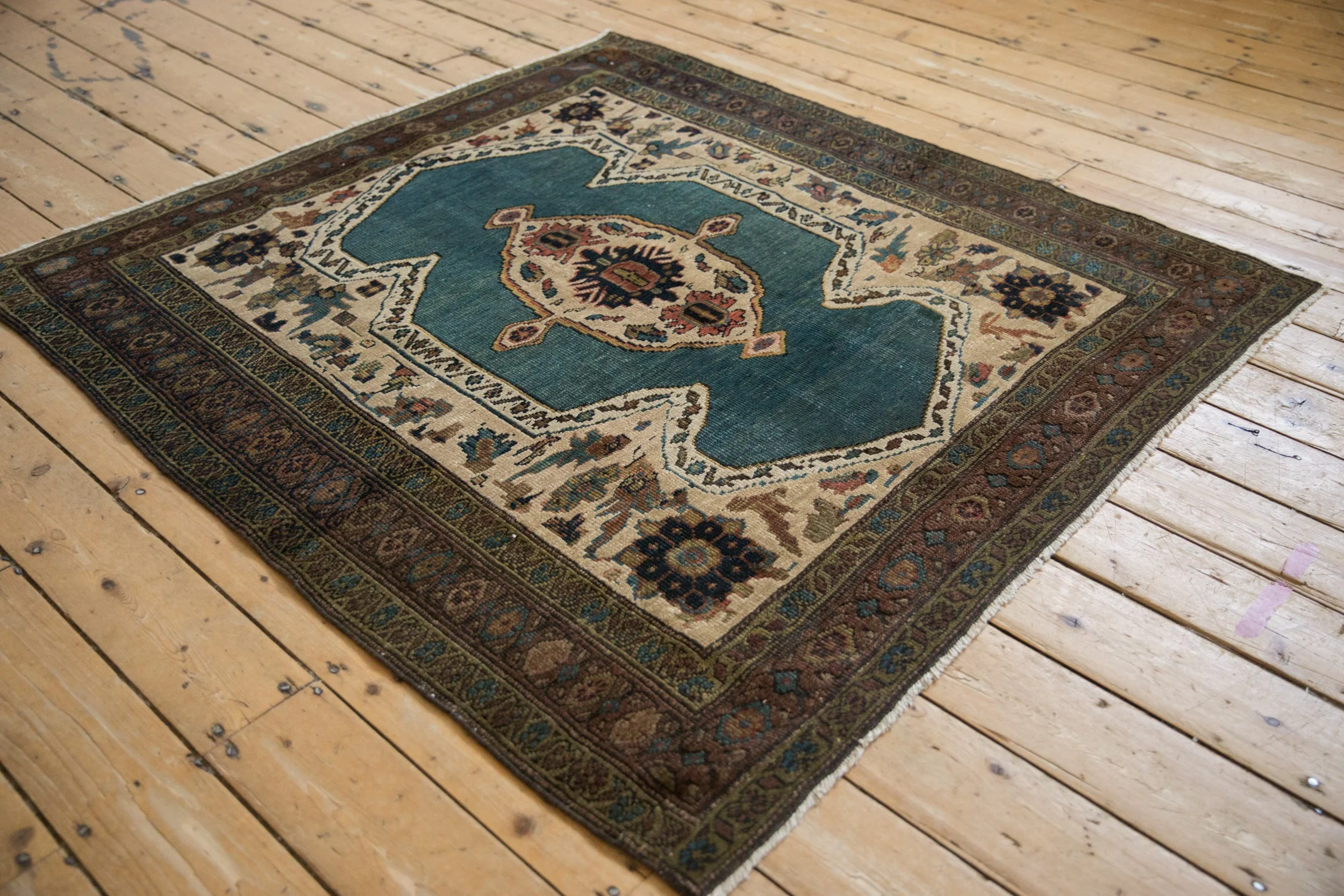 5x5 Vintage Bakshaish Square Rug - Image 4