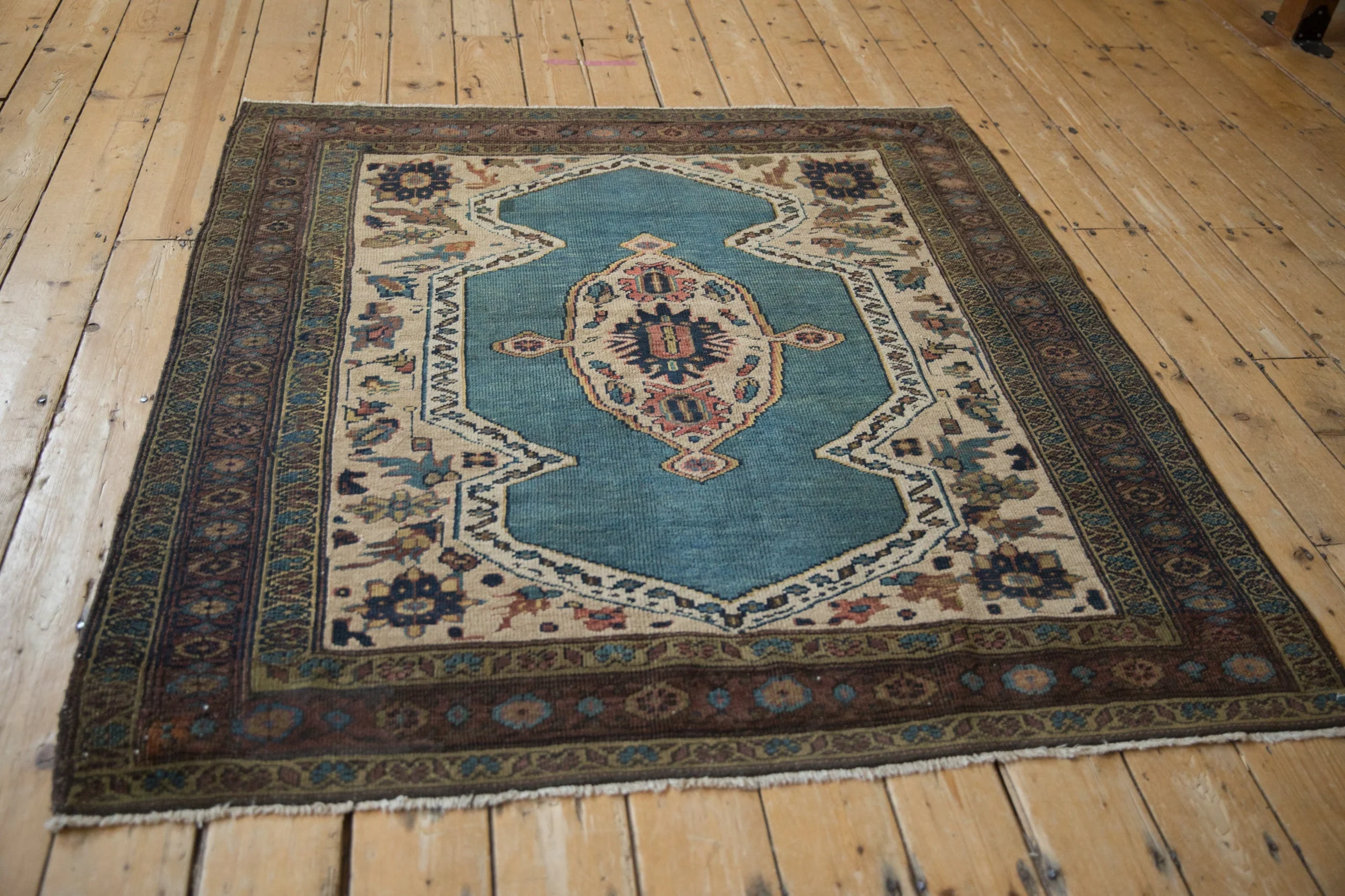 5x5 Vintage Bakshaish Square Rug - Image 7