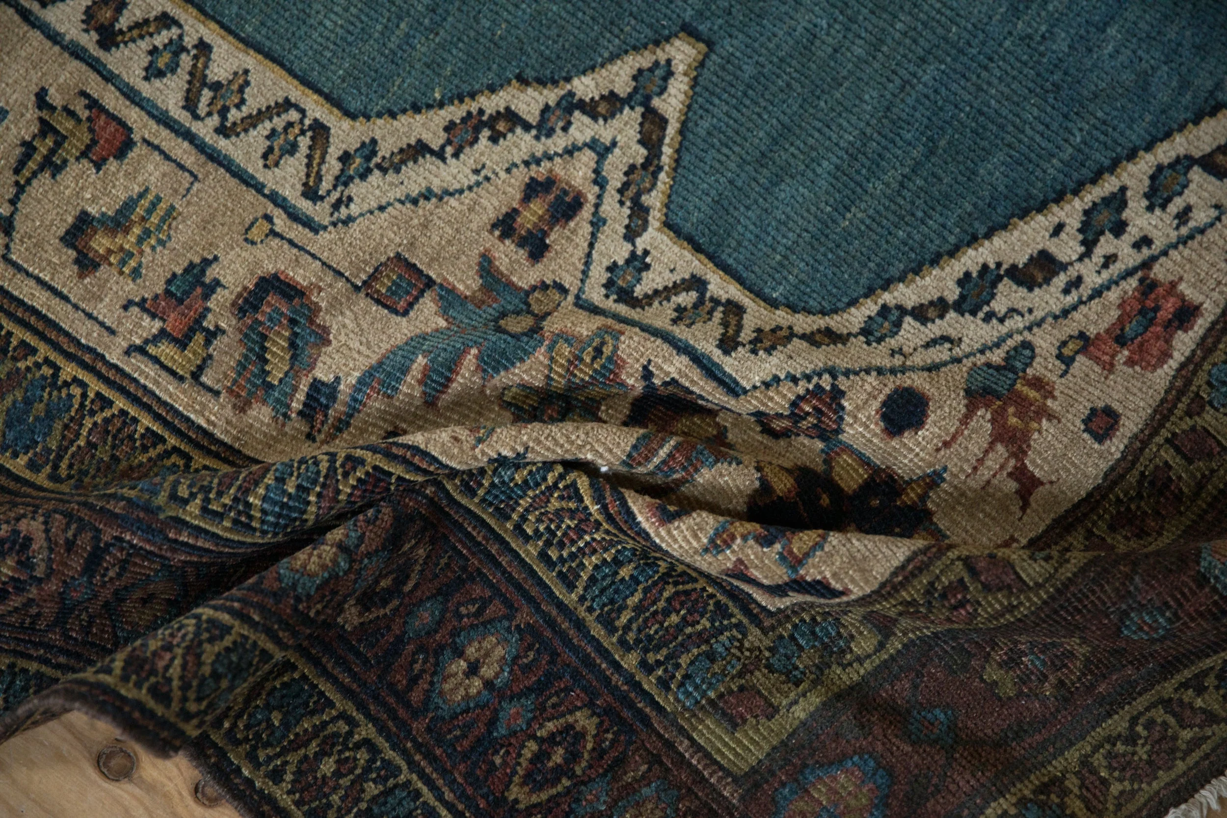 5x5 Vintage Bakshaish Square Rug - Image 9