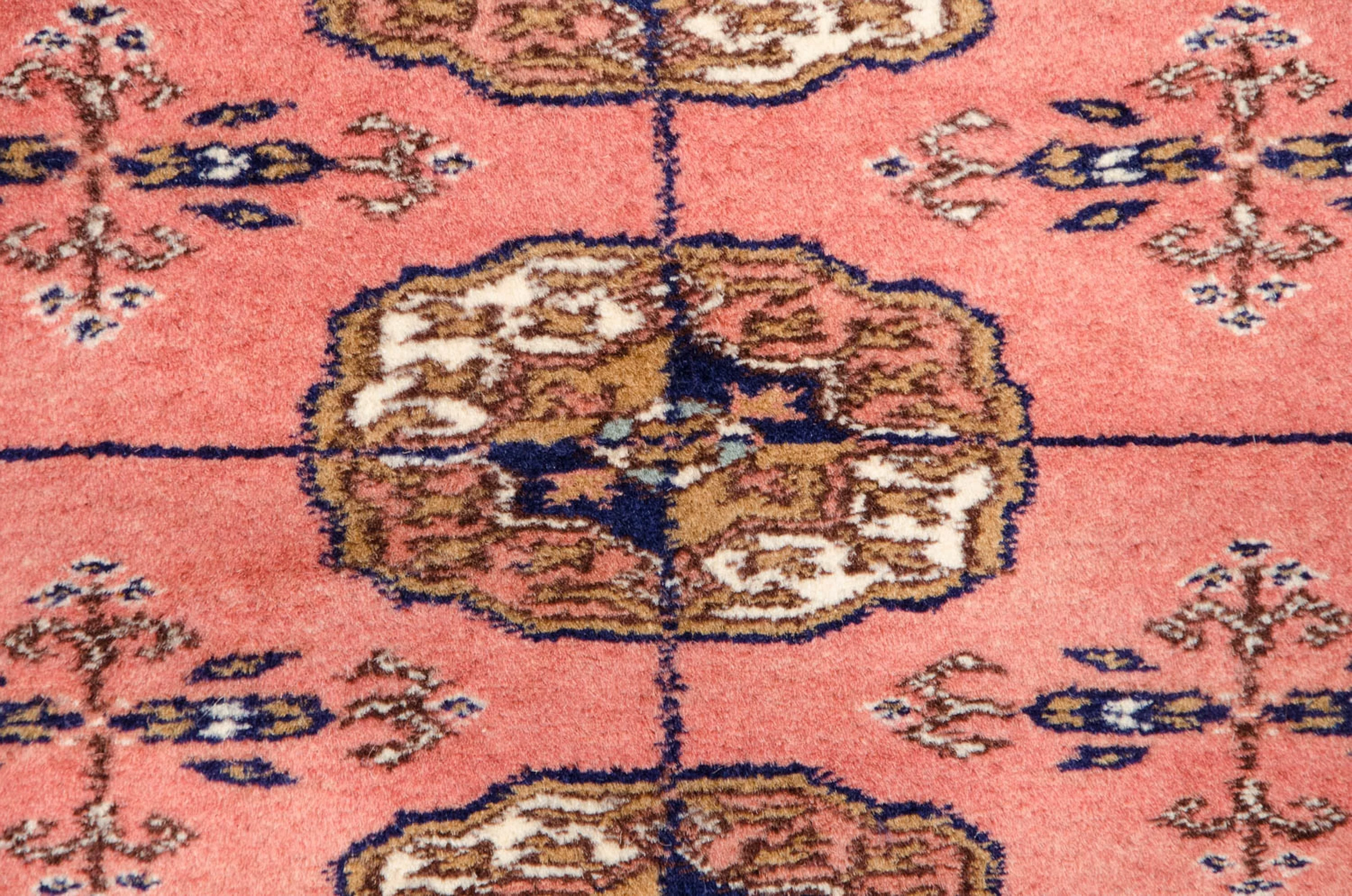 5x5 Vintage Fine Bokhara Square Rug - Image 5