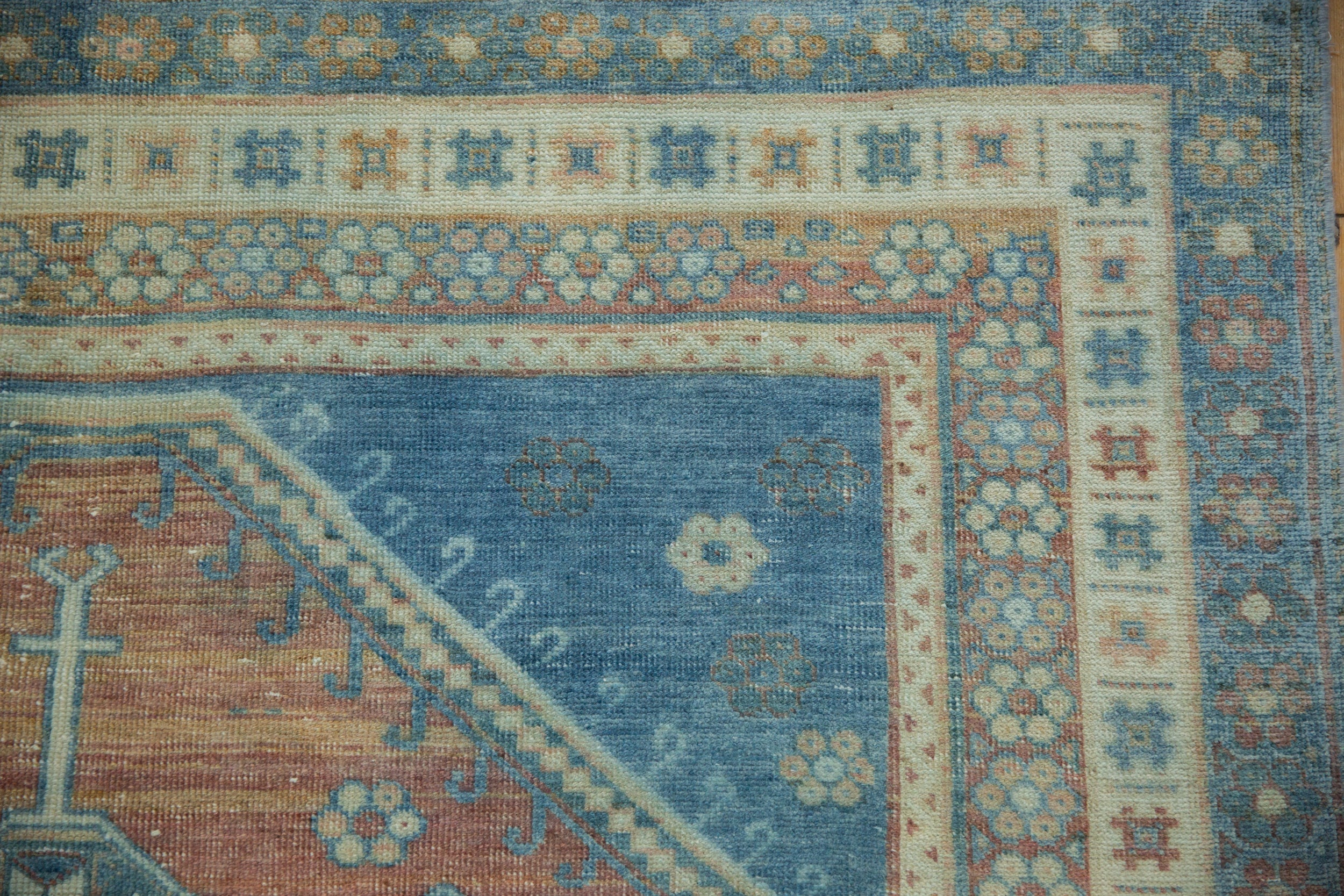 5x6.5 Vintage Distressed Caucasian Rug - Image 3