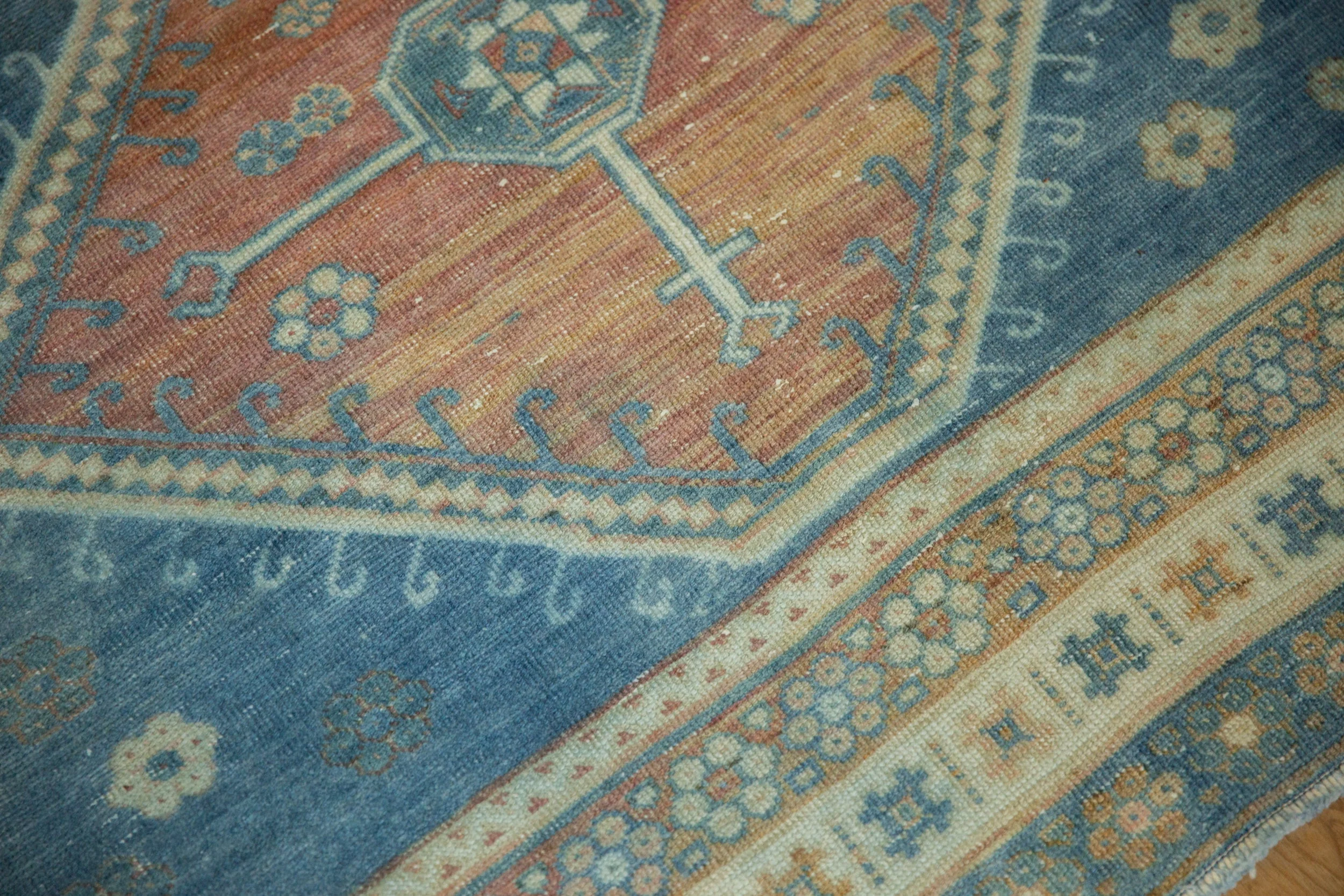 5x6.5 Vintage Distressed Caucasian Rug - Image 5