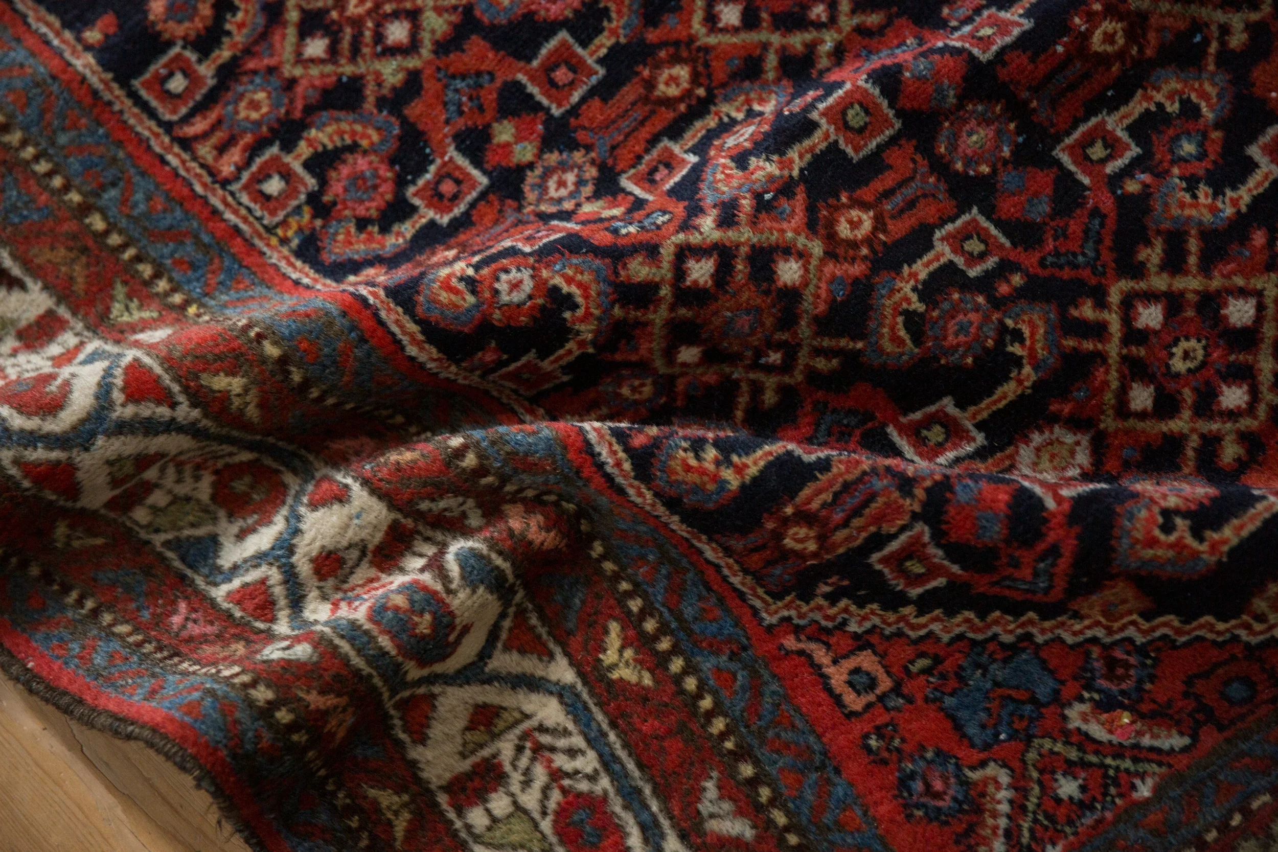 5x6.5 Vintage Hamadan Rug - Image 10