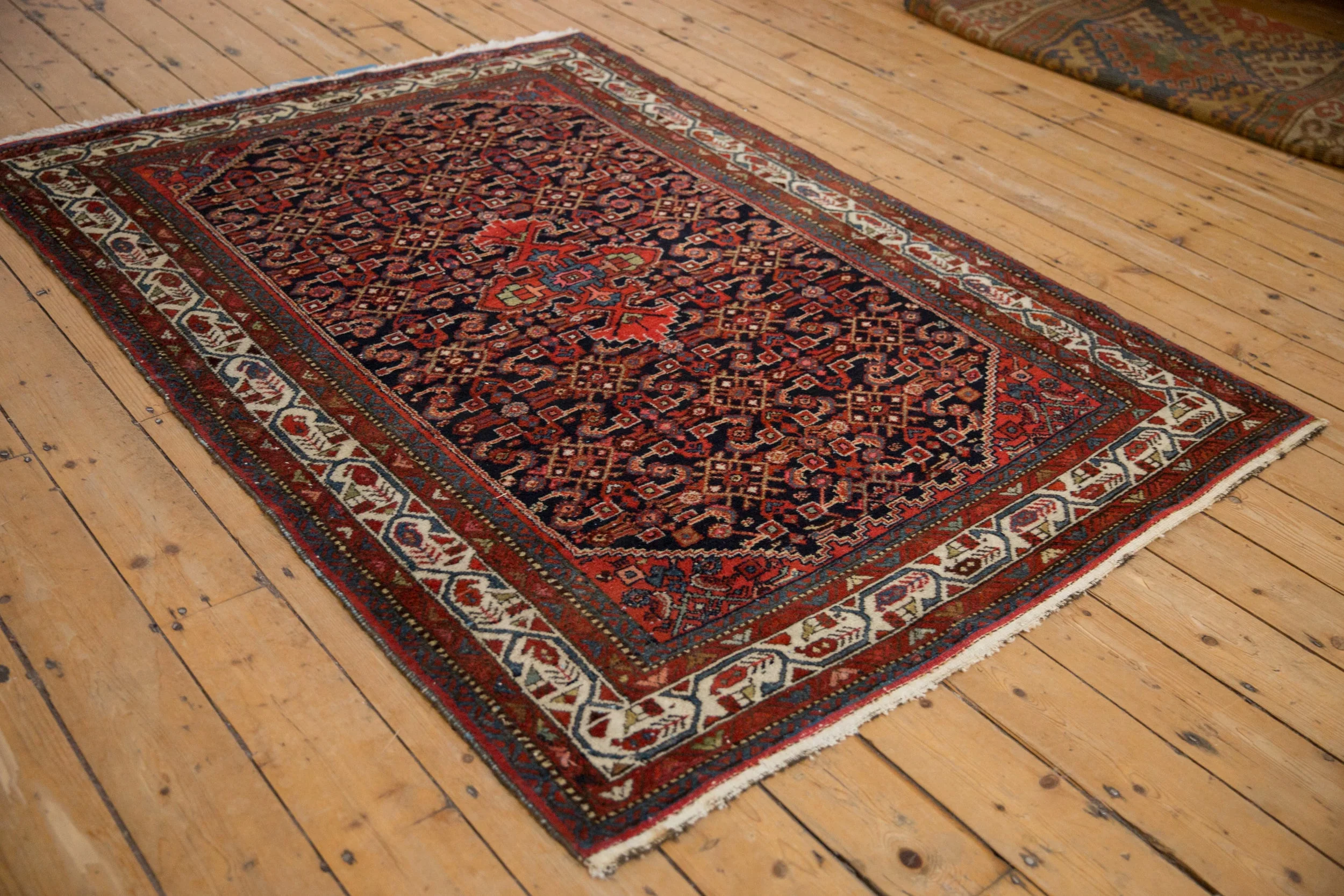 5x6.5 Vintage Hamadan Rug - Image 4