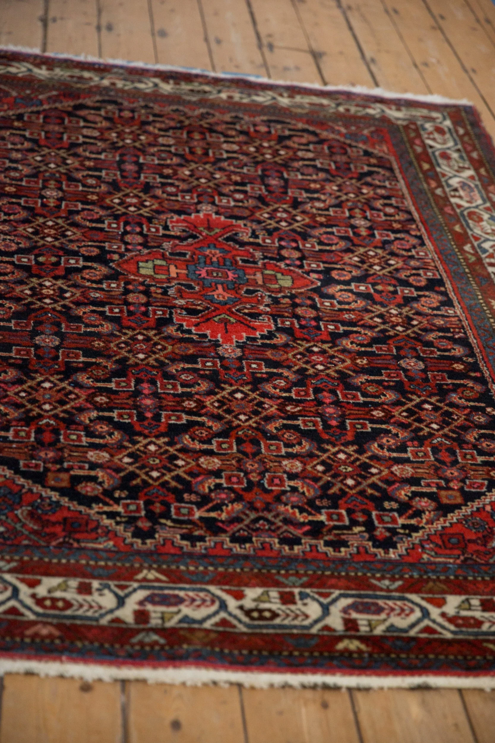 5x6.5 Vintage Hamadan Rug - Image 5