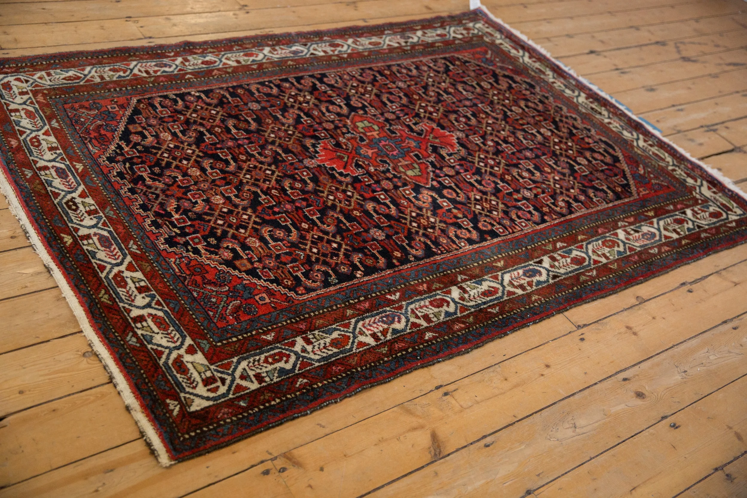 5x6.5 Vintage Hamadan Rug - Image 6