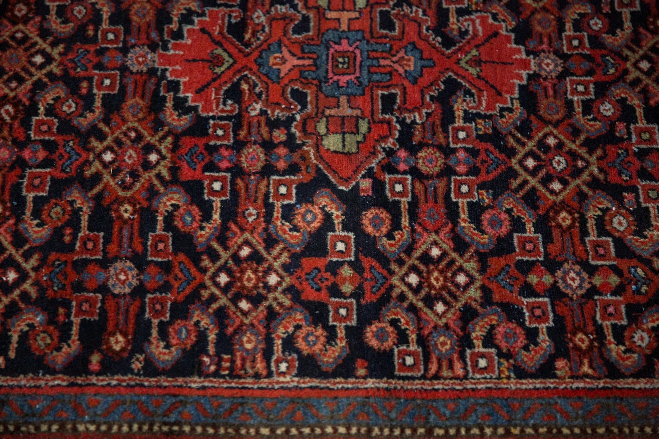 5x6.5 Vintage Hamadan Rug - Image 7