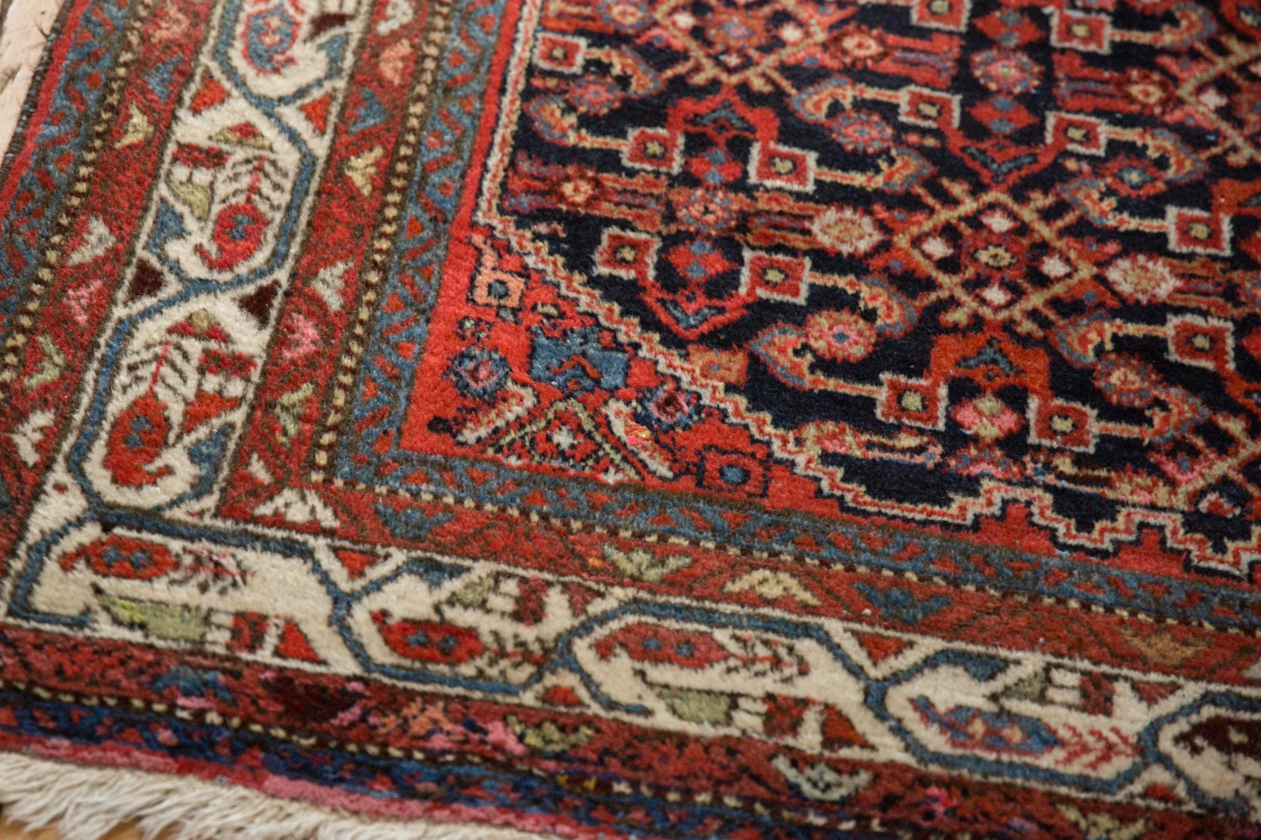 5x6.5 Vintage Hamadan Rug - Image 9