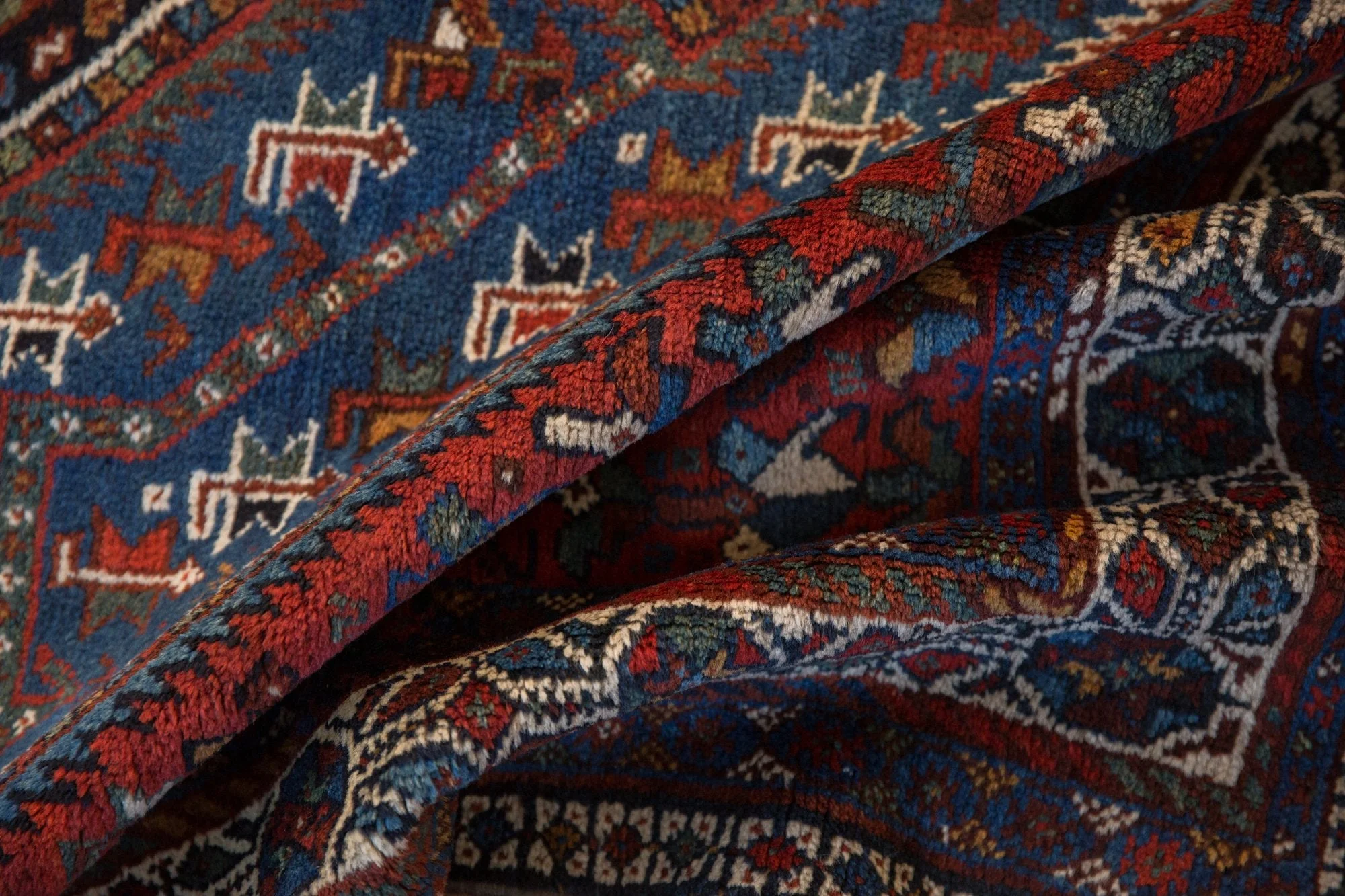 5x6.5 Vintage Shiraz Rug - Image 10