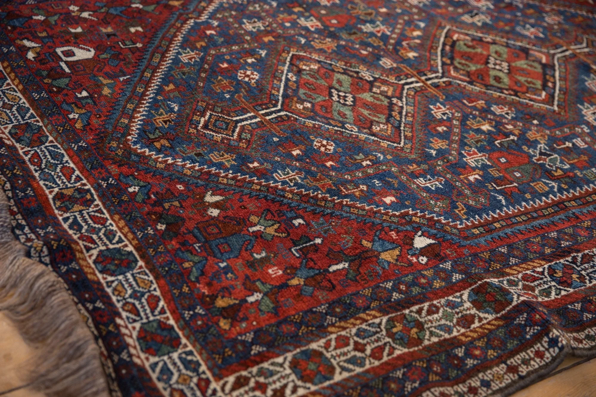 5x6.5 Vintage Shiraz Rug - Image 4