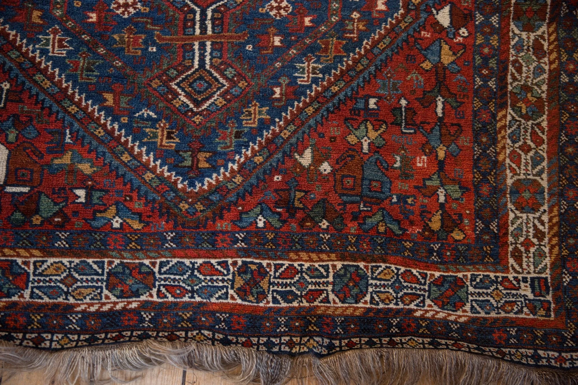 5x6.5 Vintage Shiraz Rug - Image 5