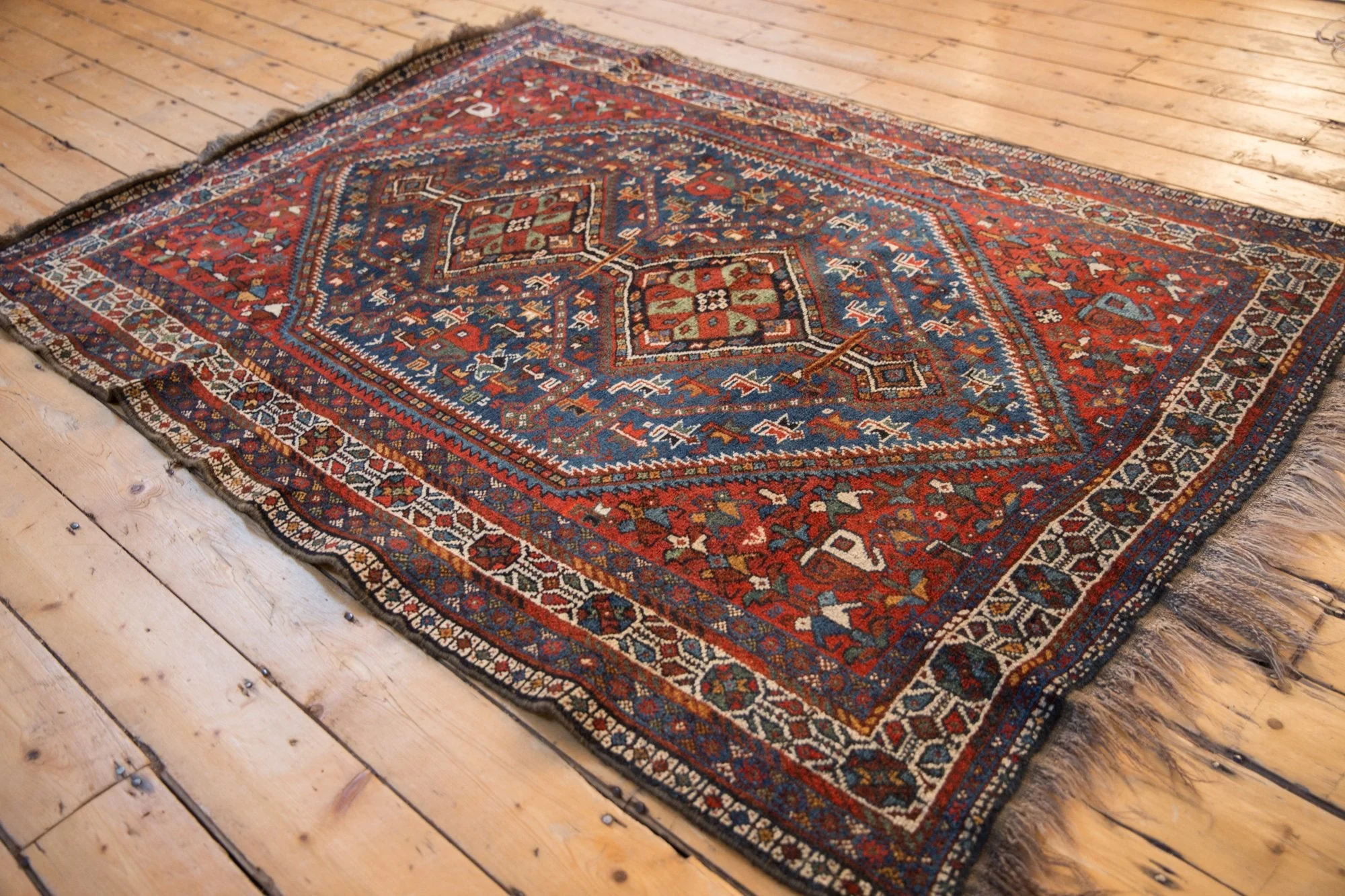 5x6.5 Vintage Shiraz Rug - Image 8
