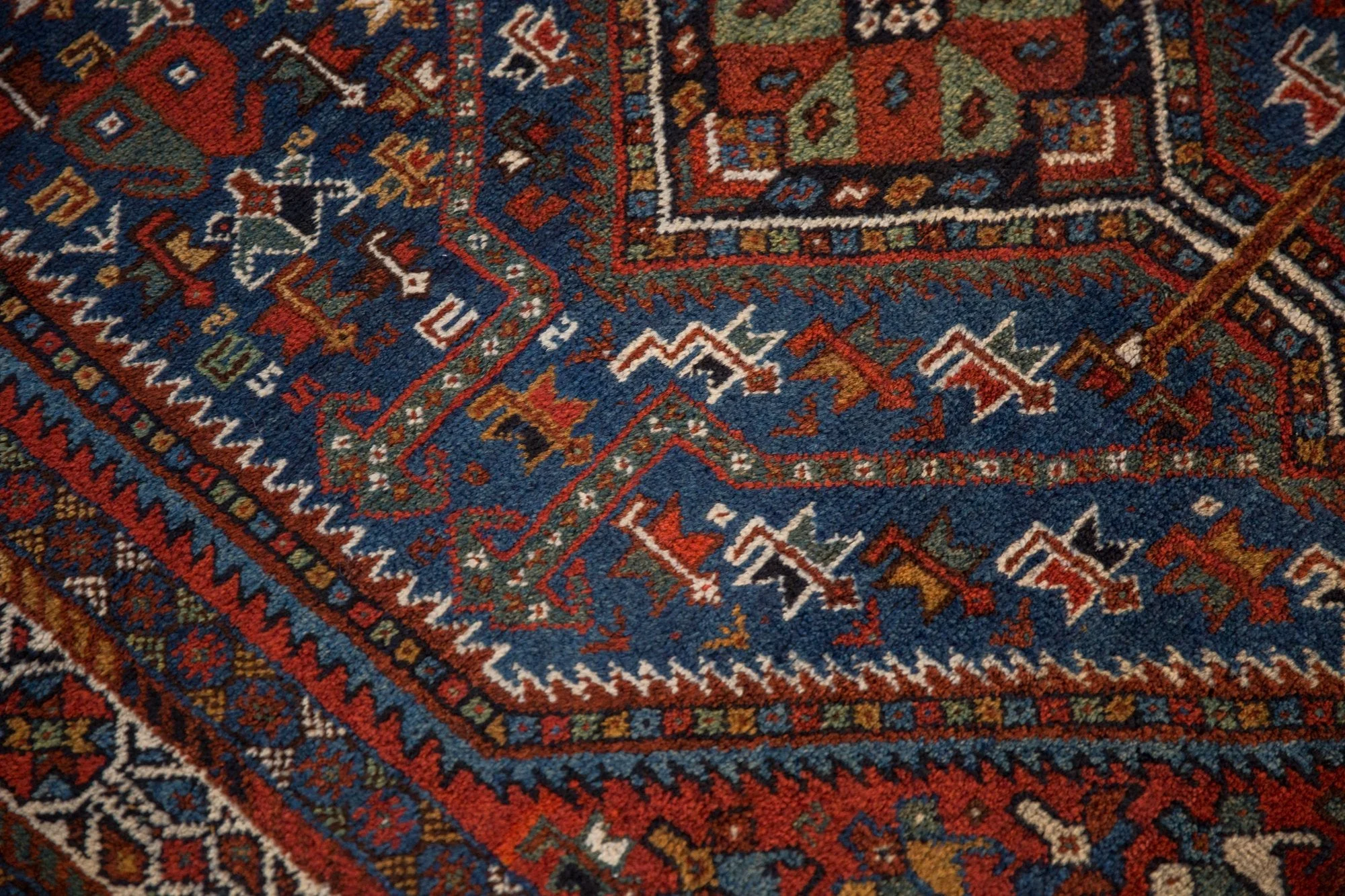 5x6.5 Vintage Shiraz Rug - Image 9