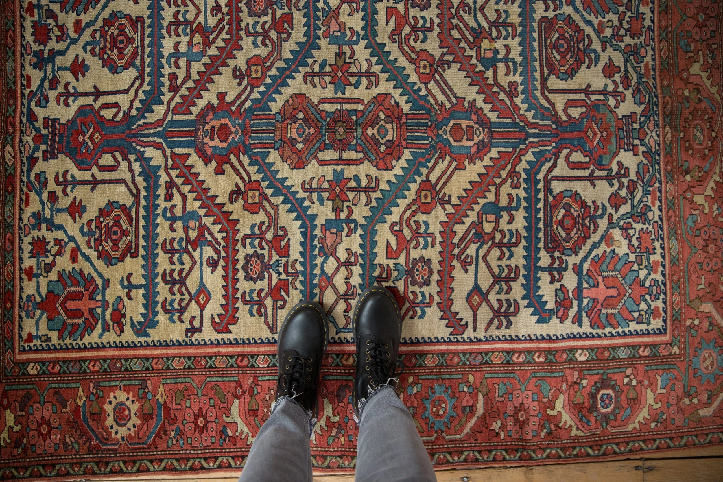 5x6 Antique Fine Malayer Square Rug - Image 2