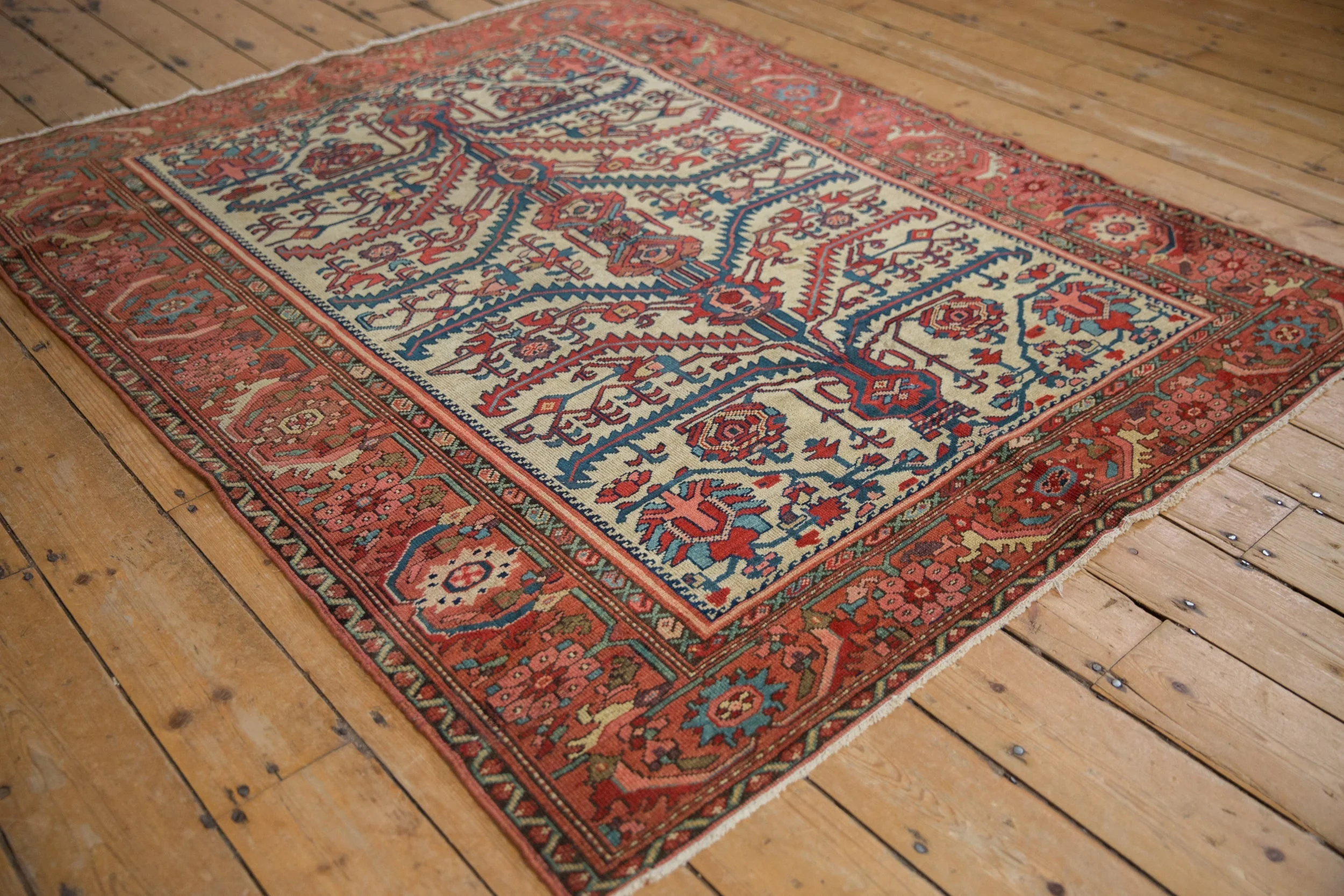 5x6 Antique Fine Malayer Square Rug - Image 3