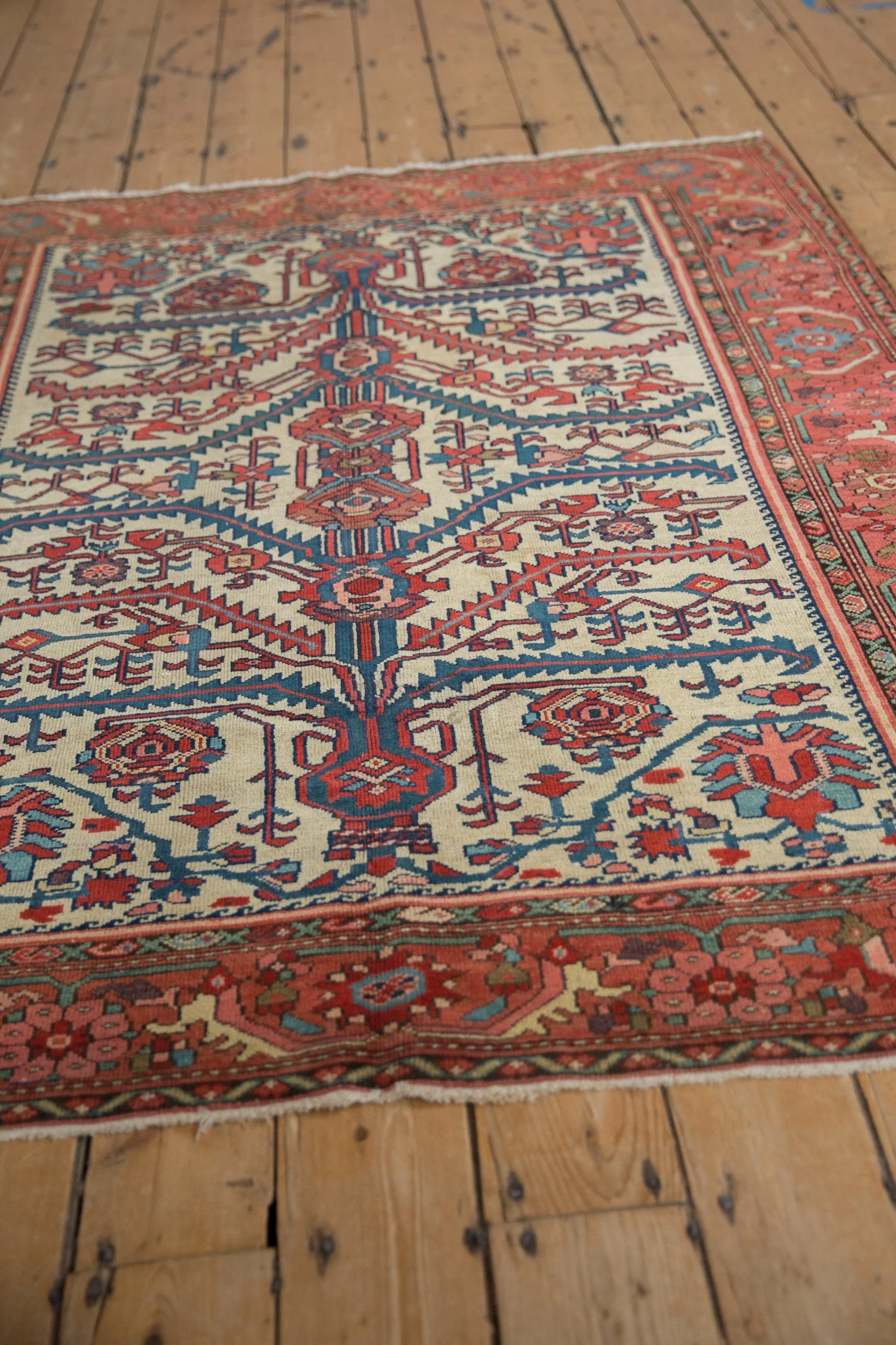 5x6 Antique Fine Malayer Square Rug - Image 4