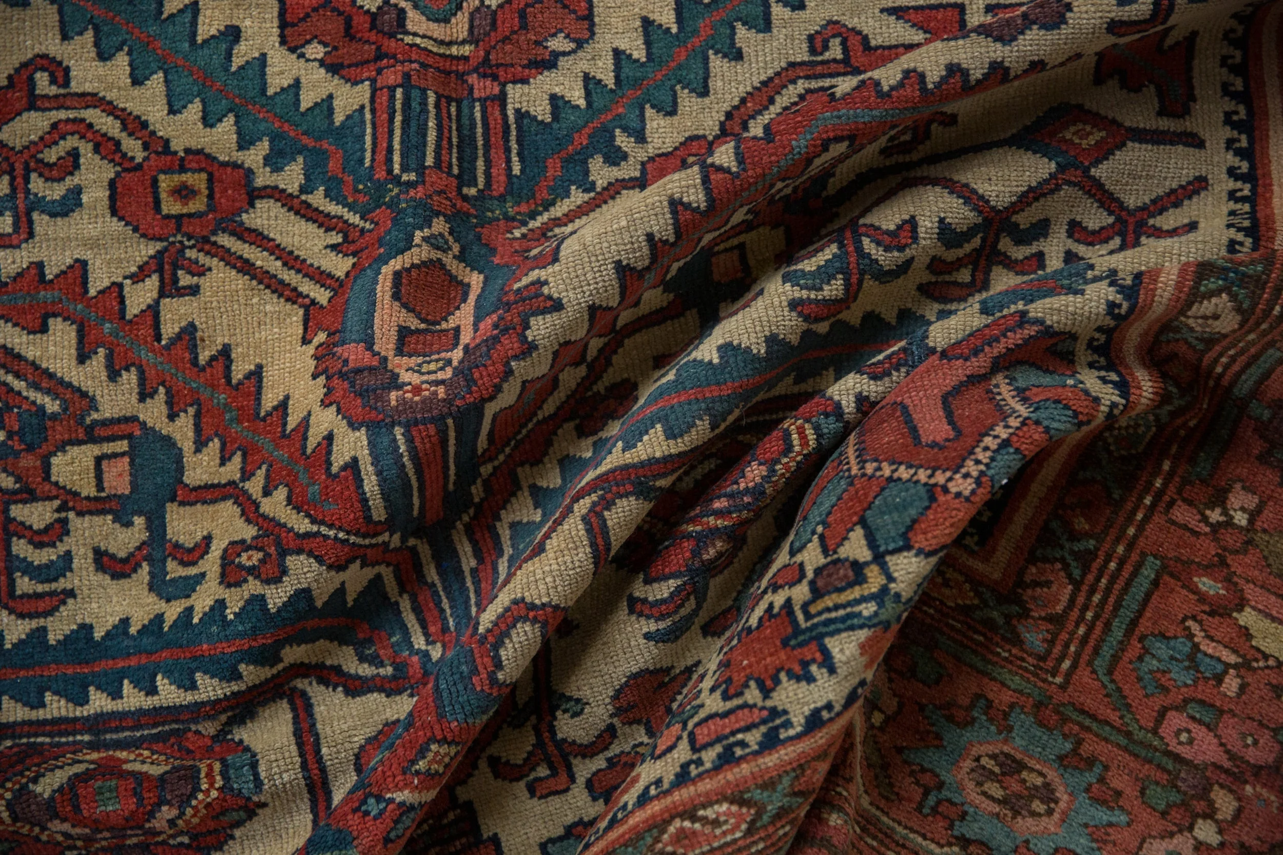 5x6 Antique Fine Malayer Square Rug - Image 9