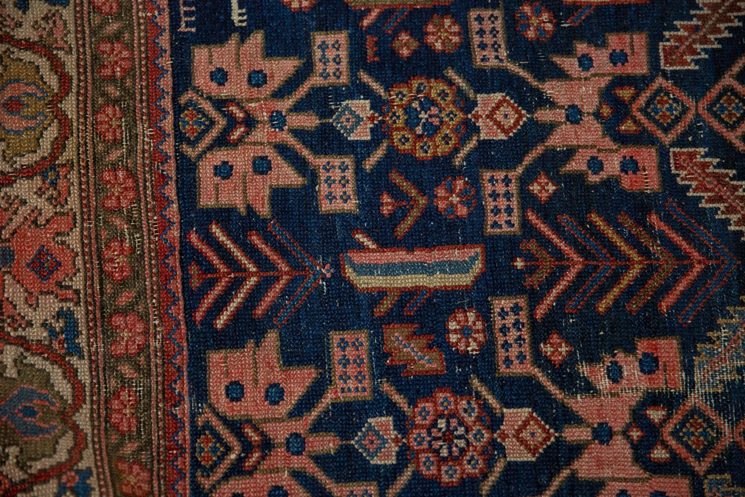 5x6 Antique Malayer Square Rug - Image 11