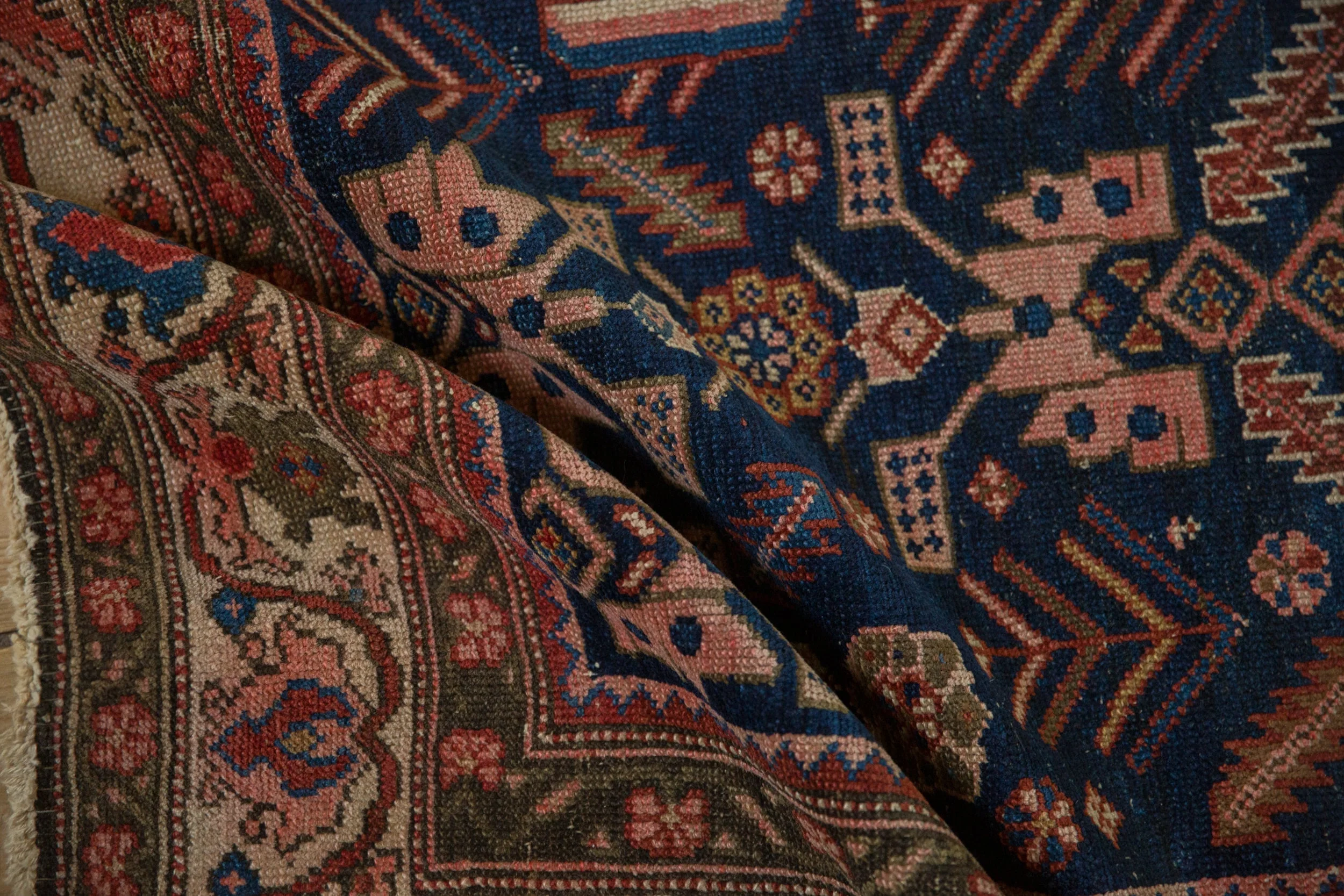 5x6 Antique Malayer Square Rug - Image 12