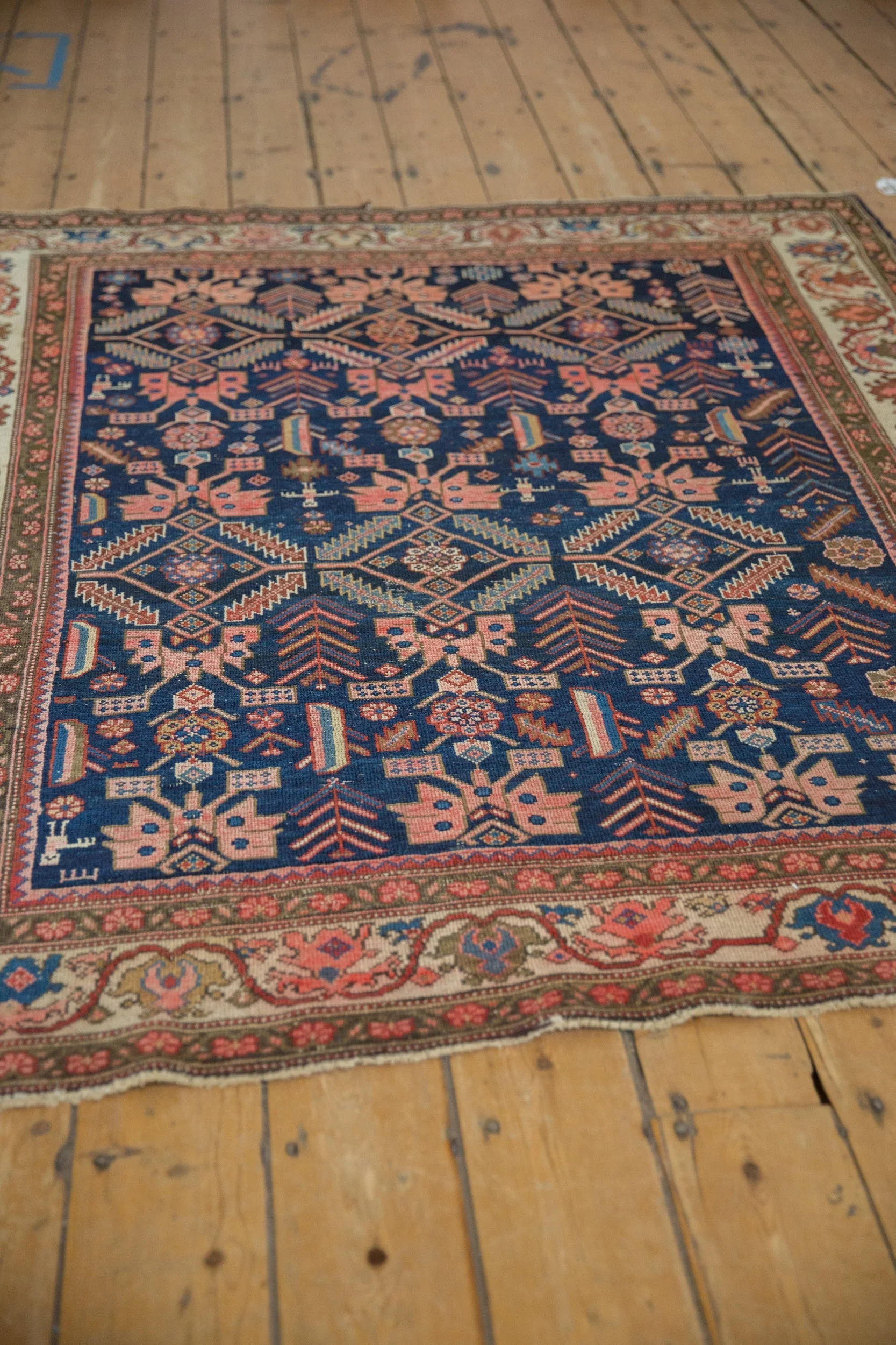 5x6 Antique Malayer Square Rug - Image 5