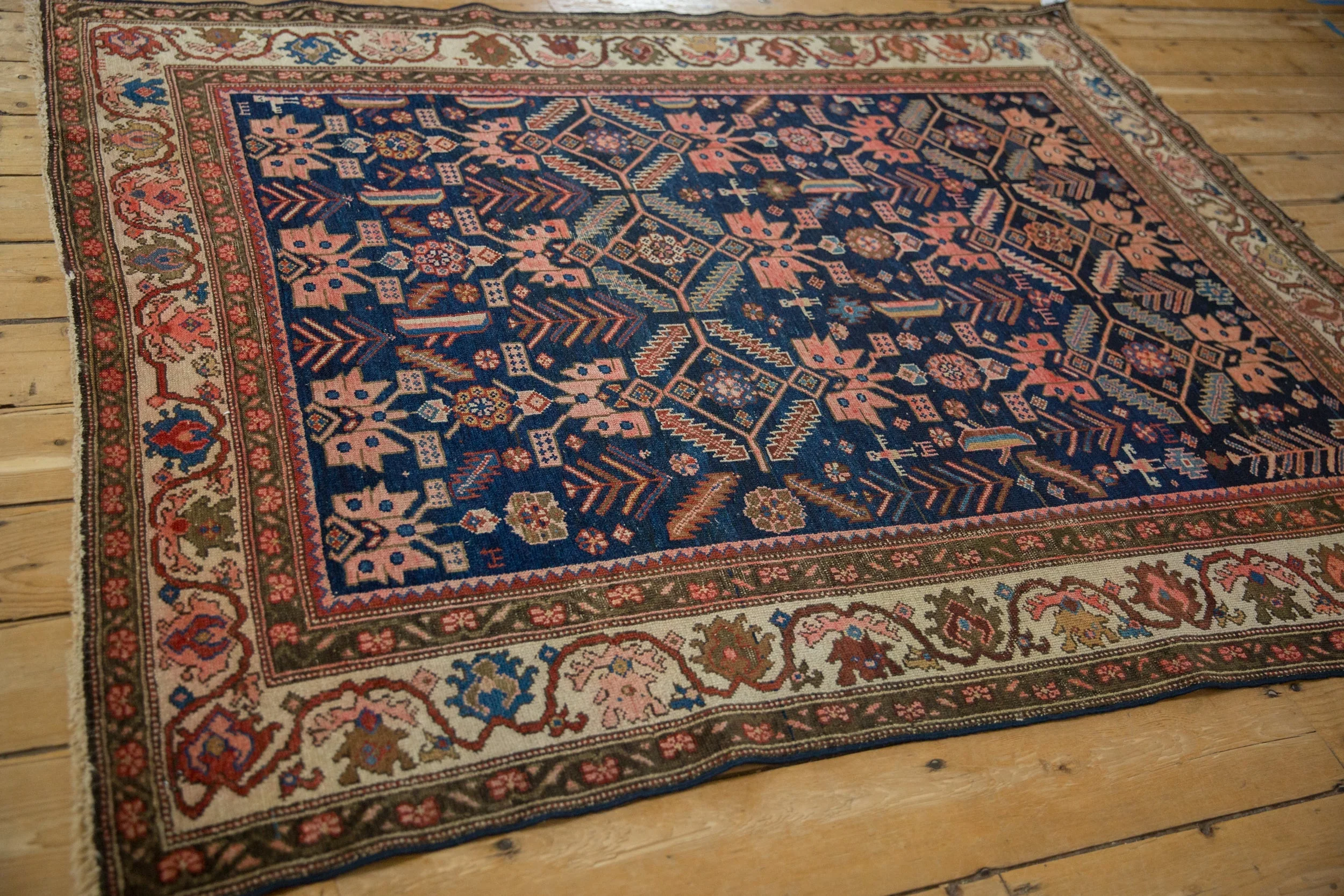 5x6 Antique Malayer Square Rug - Image 6
