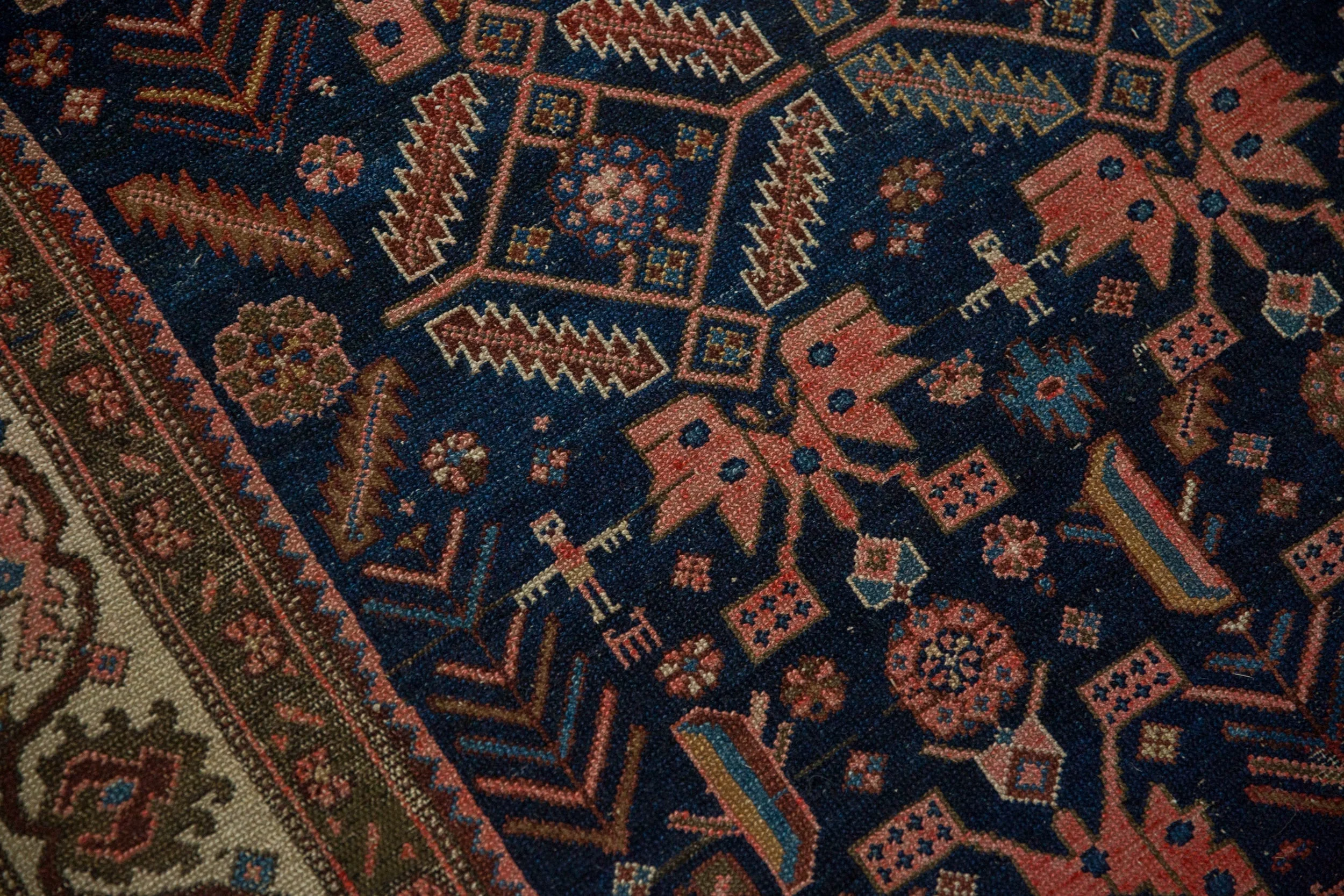 5x6 Antique Malayer Square Rug - Image 7