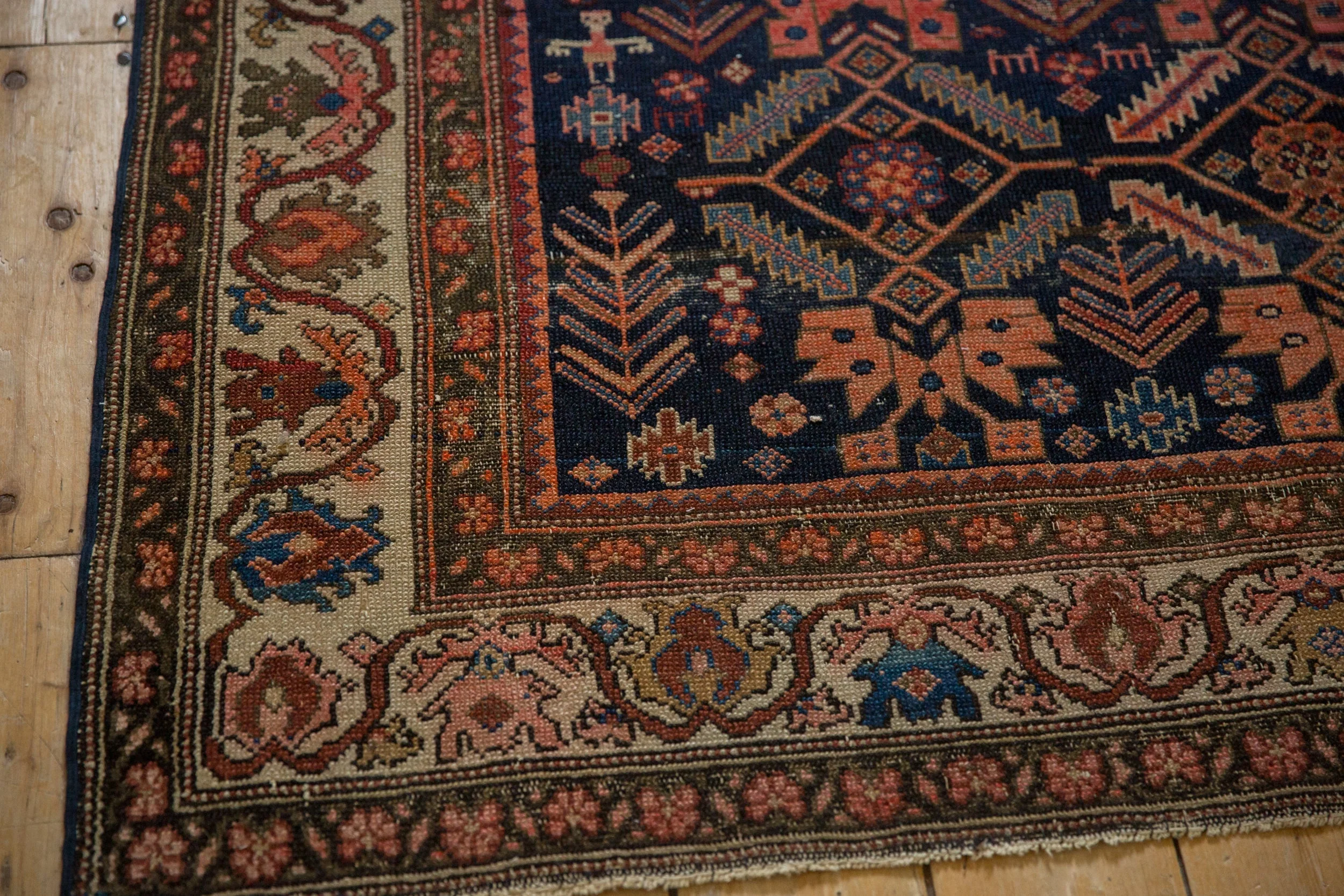 5x6 Antique Malayer Square Rug - Image 9