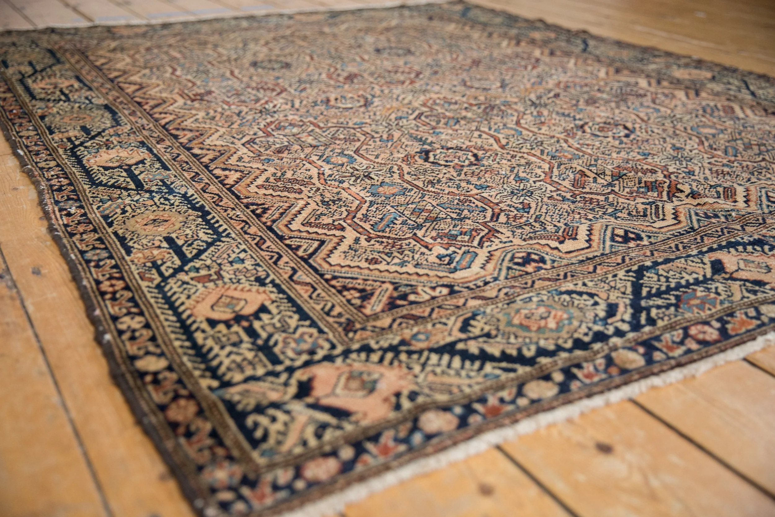 5x6 Vintage Fine Malayer Square Rug - Image 4