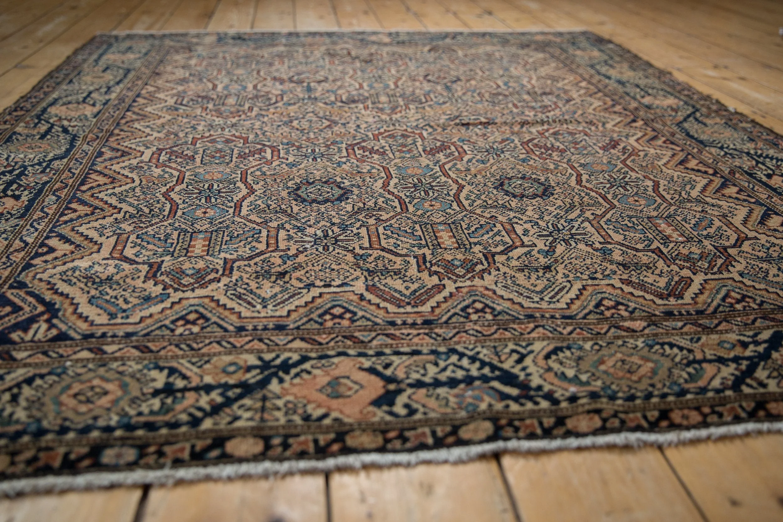 5x6 Vintage Fine Malayer Square Rug - Image 8
