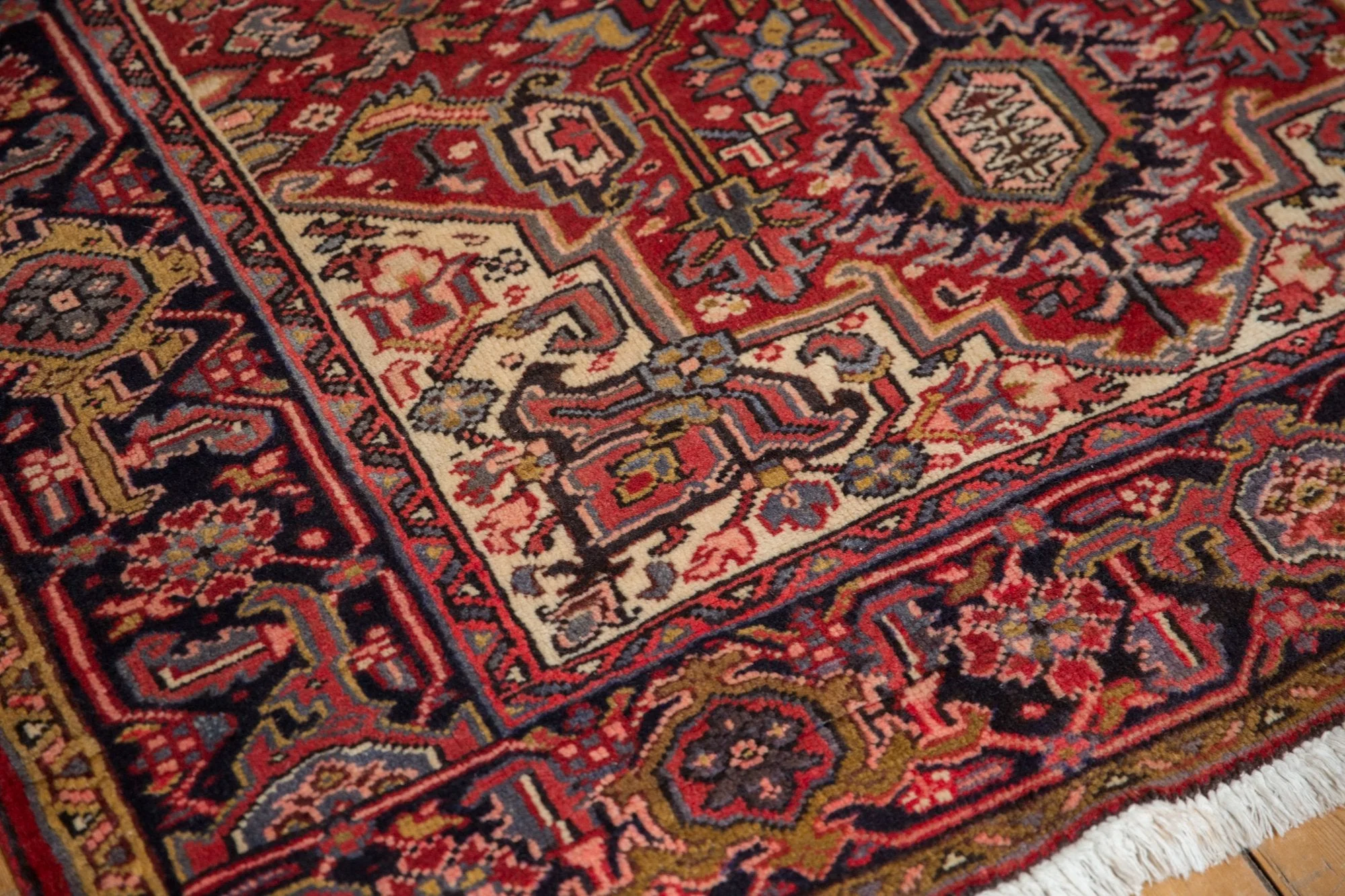 5x6 Vintage Heriz Square Rug - Image 10