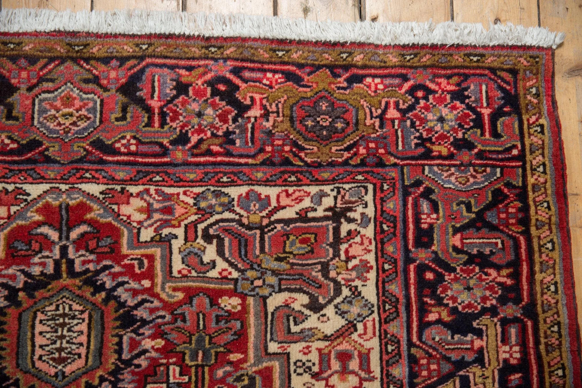 5x6 Vintage Heriz Square Rug - Image 5