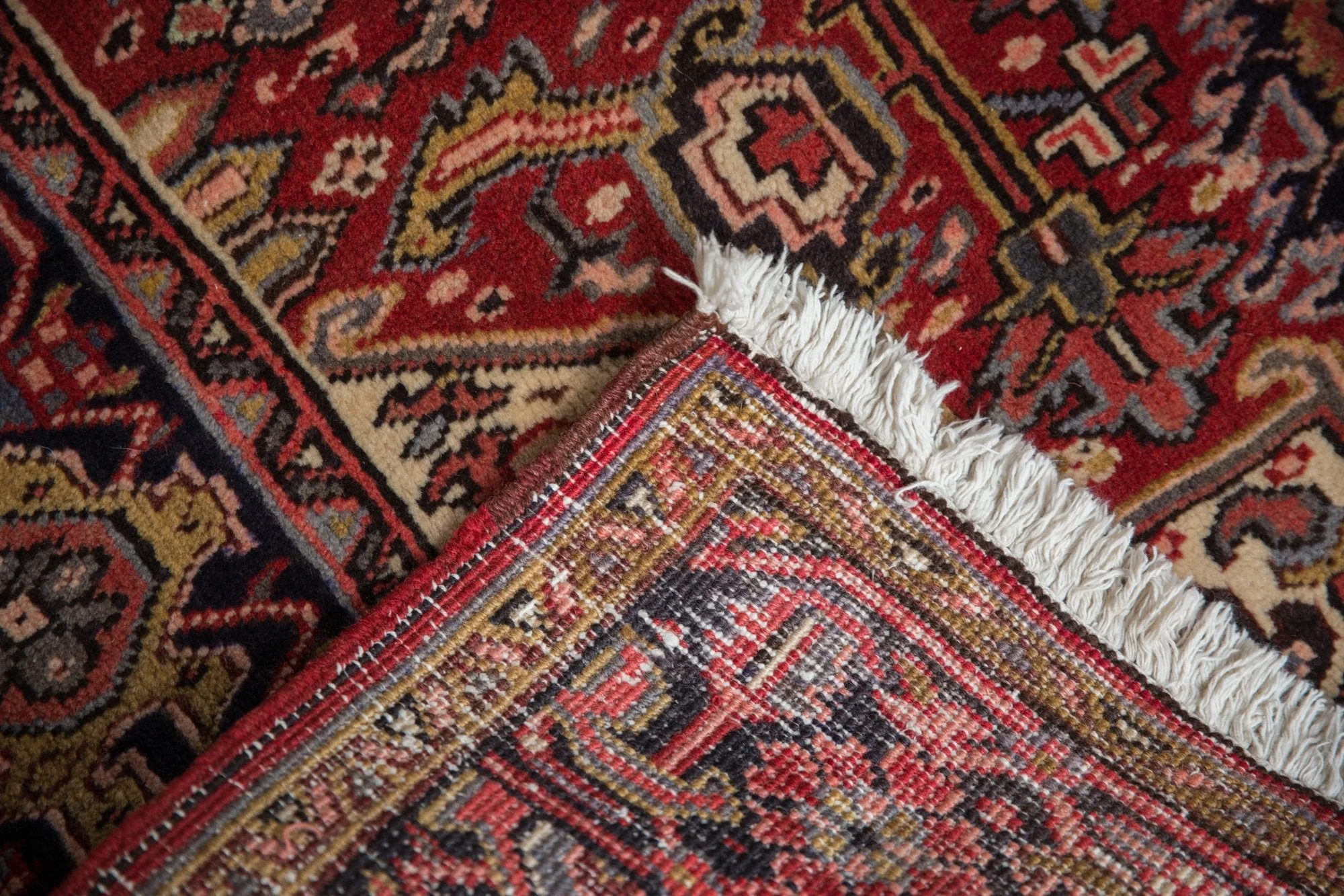 5x6 Vintage Heriz Square Rug - Image 9